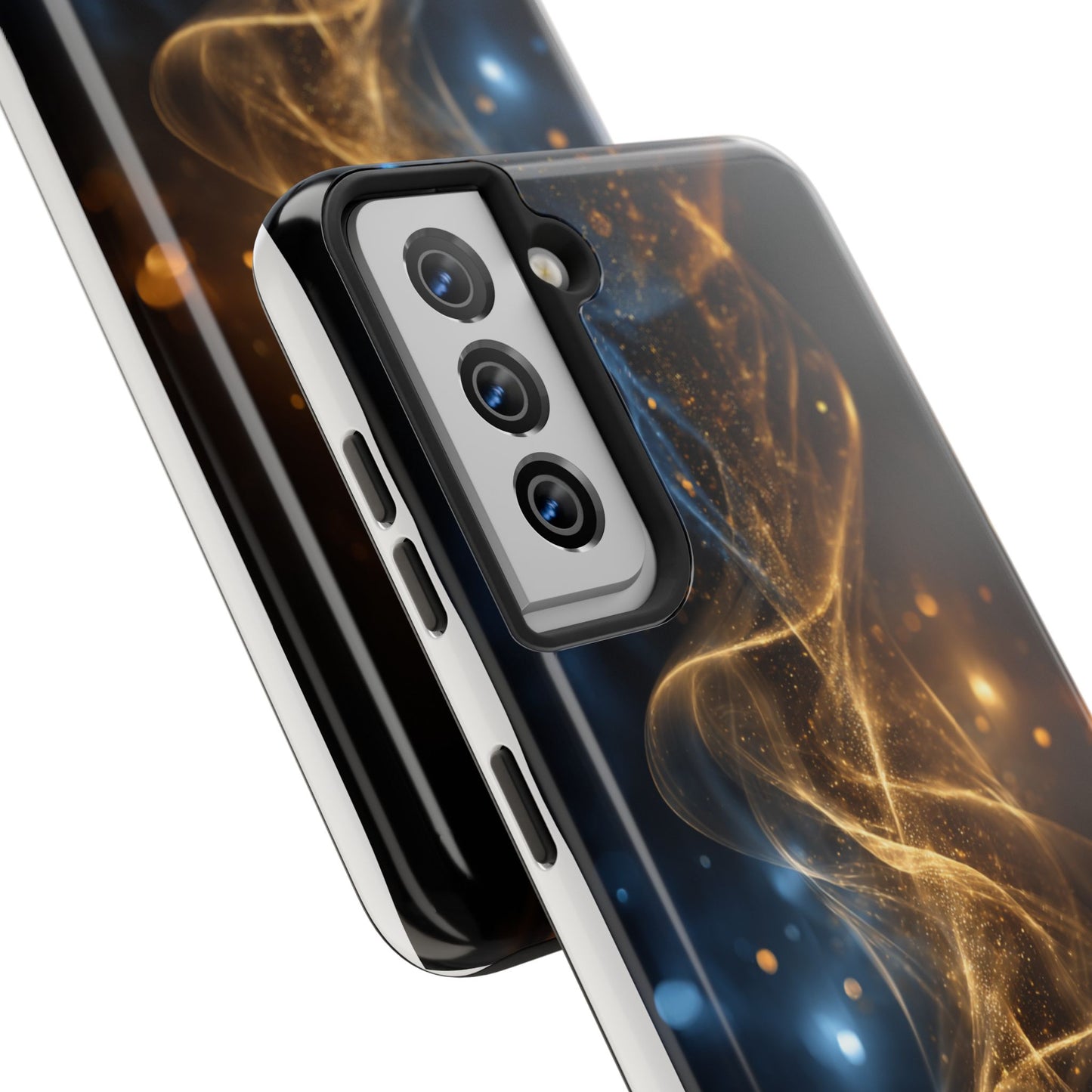 Stylish Tough Phone Cases with Sparkling Swirls Design