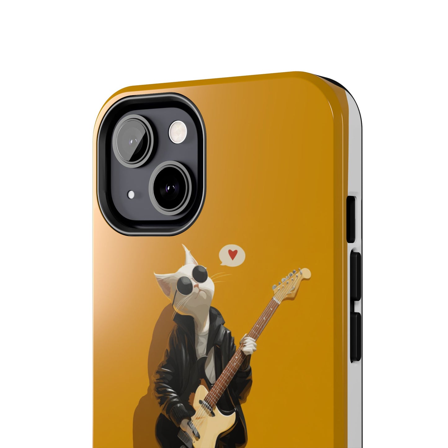 Cool Cat with Sunglasses Playing Guitar Tough Phone Case