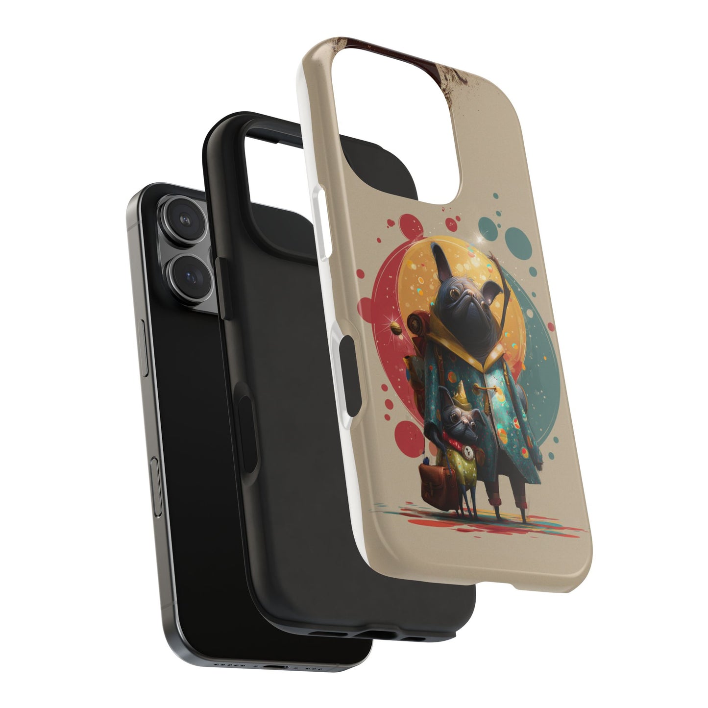 Whimsical Pet-Inspired Tough Phone Case - Perfect for Animal Lovers