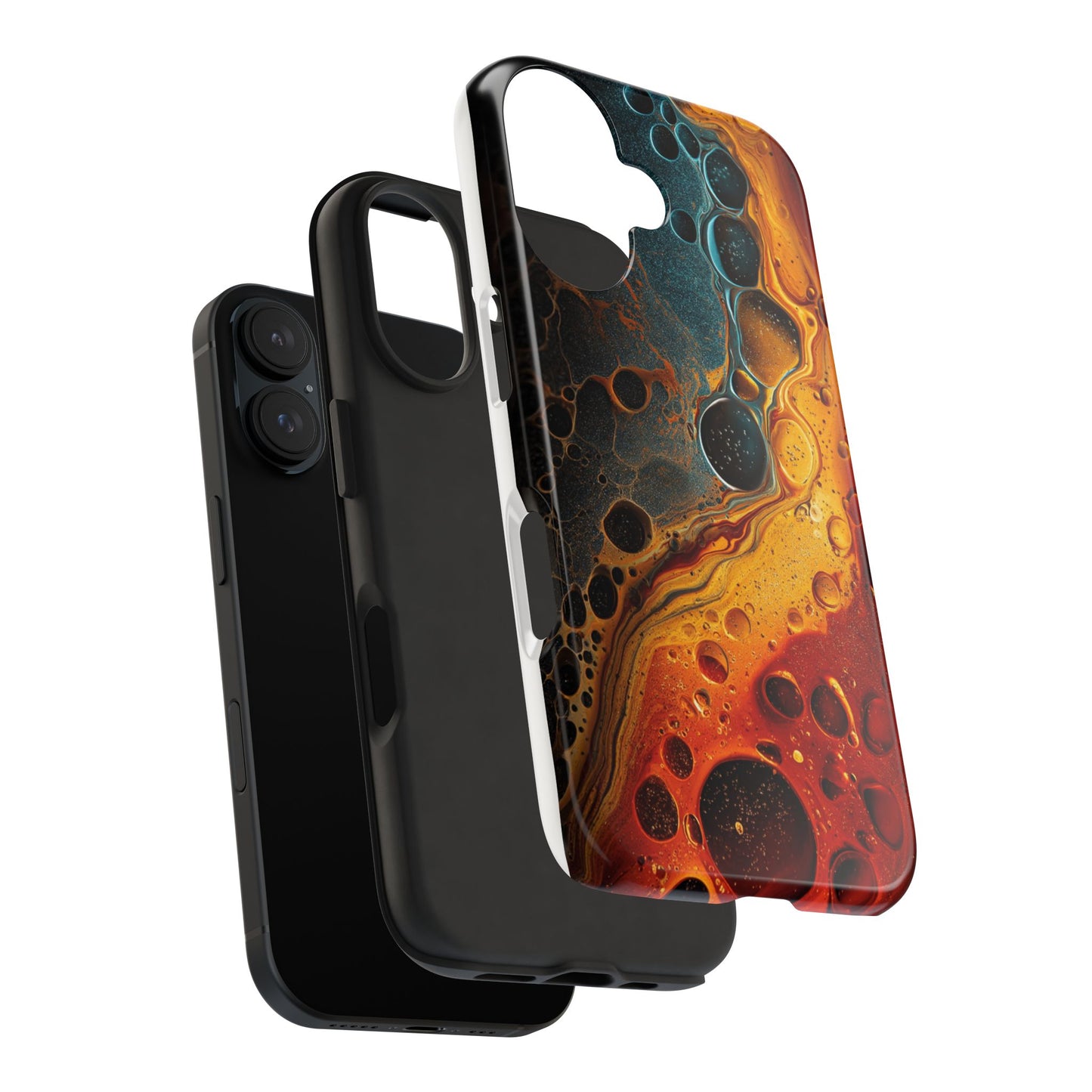 Abstract Lava Tough Phone Case - Vibrant Protective Cover for Adventurous Souls