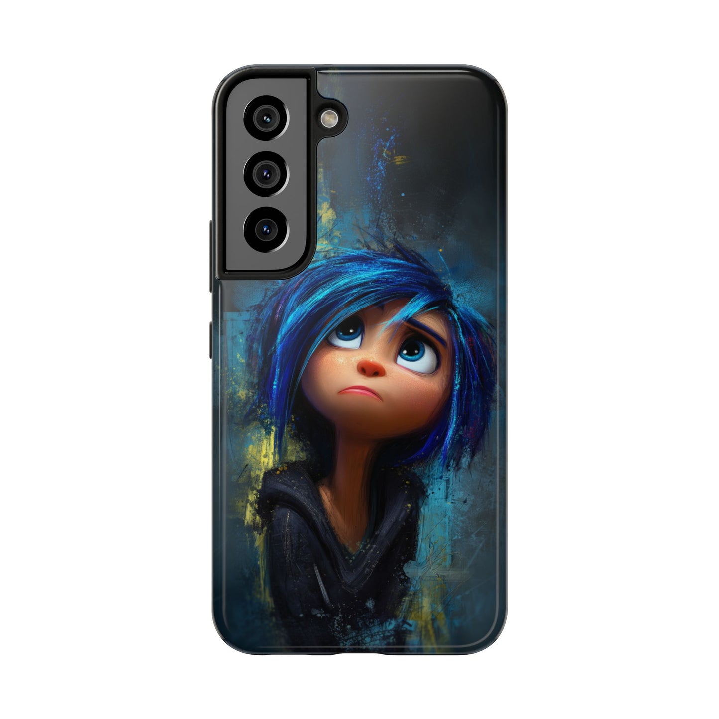 Unique Artsy Tough Phone Case – Emotional Abstract Design for Creative Souls