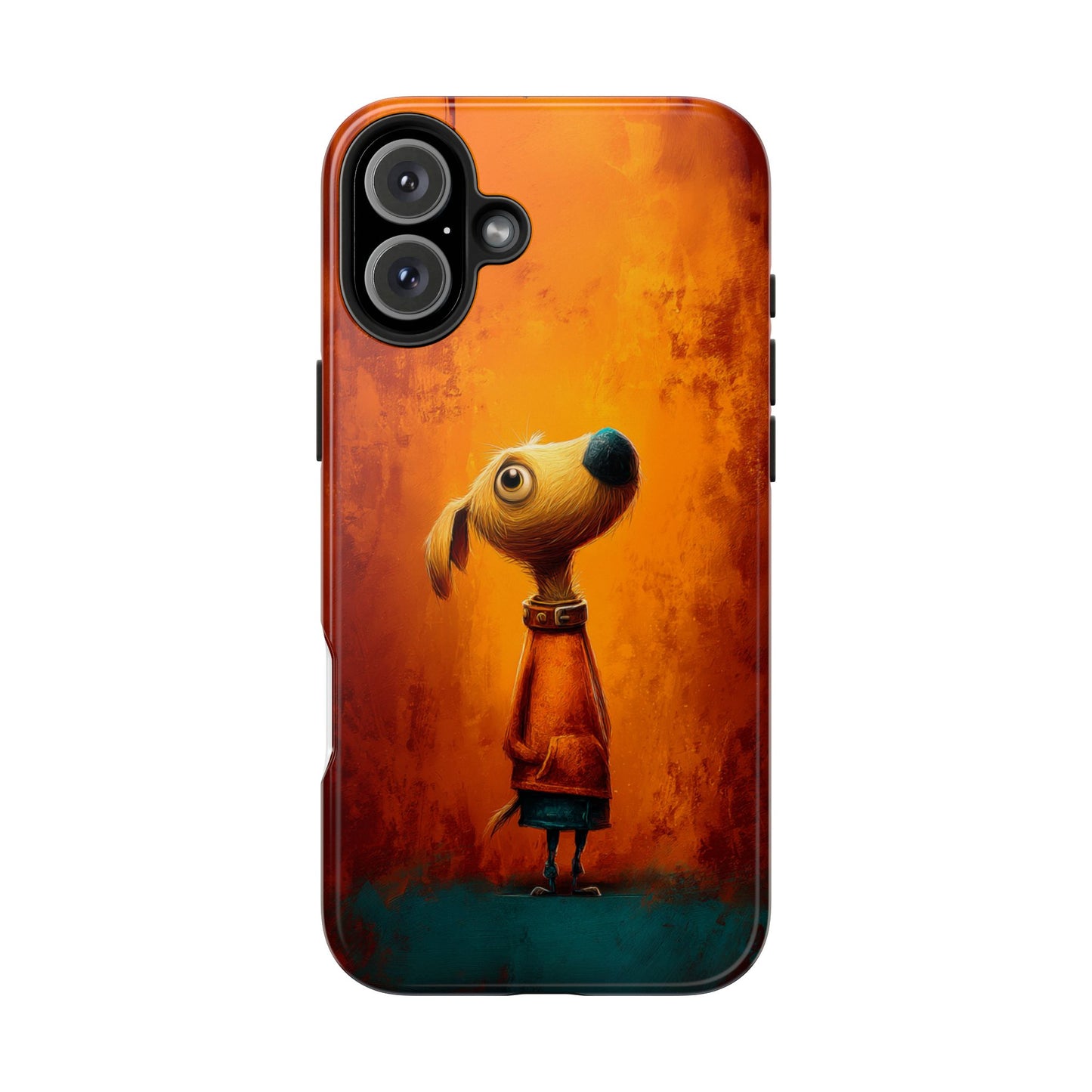 Whimsical Dog Art Tough Phone Case - Durable & Stylish Pet Lover Accessory