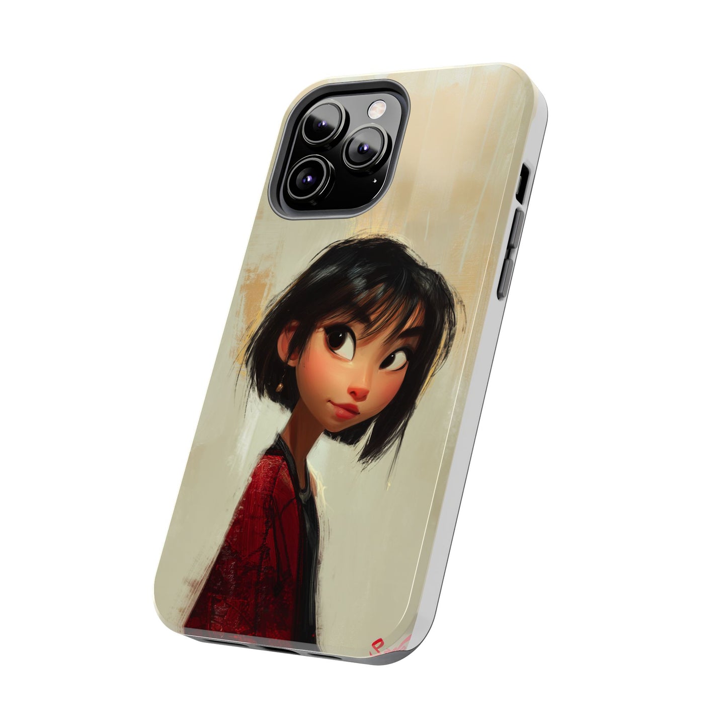 Artistic Tough Phone Case - Cute Character Design for Kids and Teens