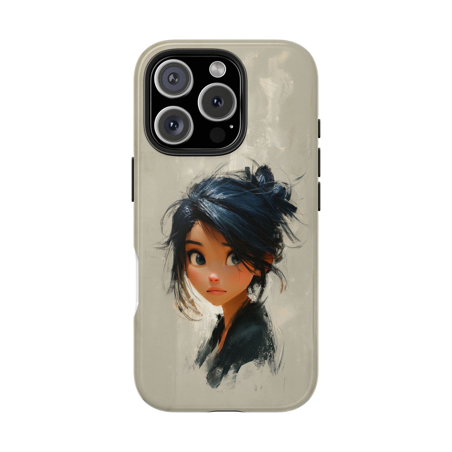 Artistic Tough Phone Case – Unique Portrait Design for Creatives