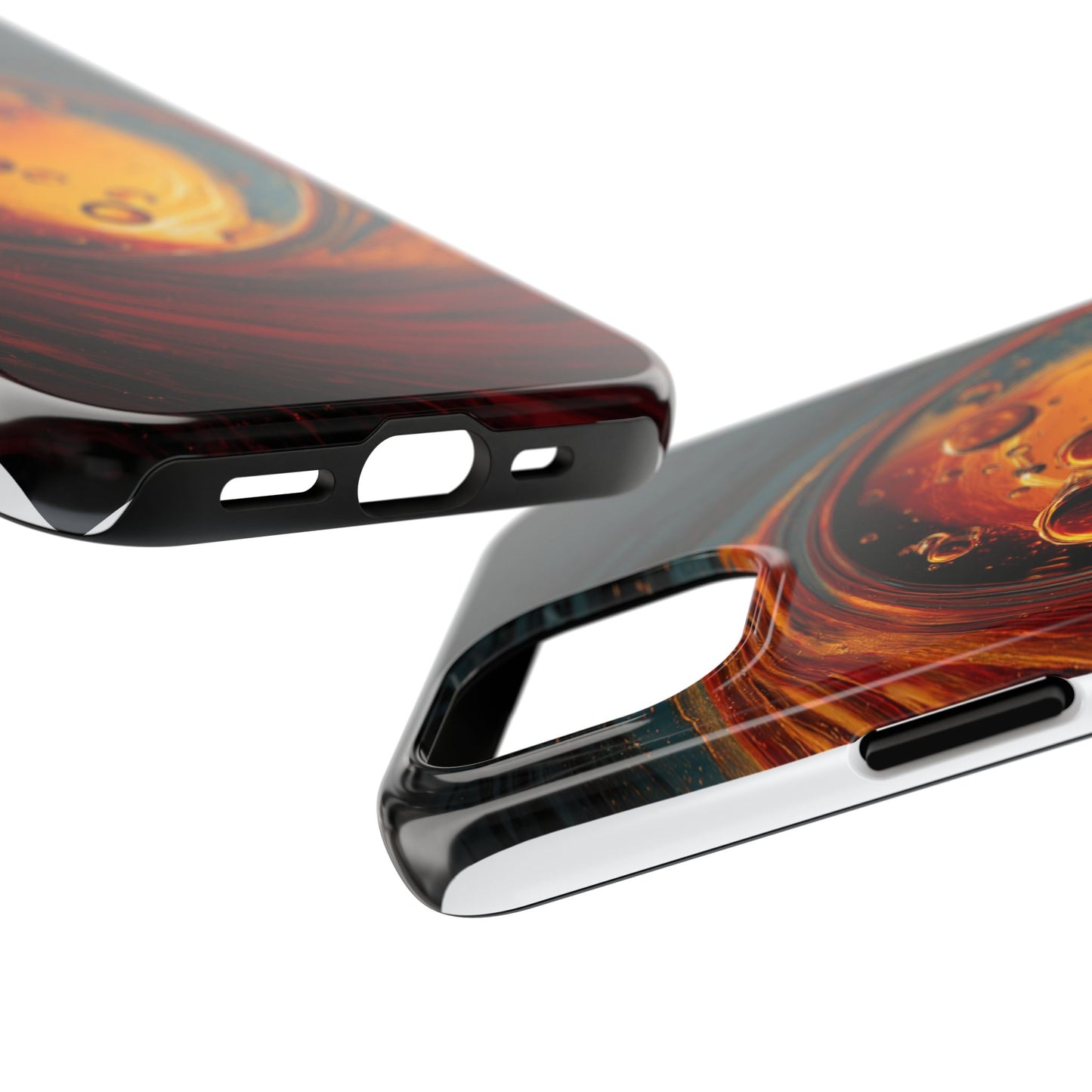 Vibrant Abstract Phone Case with Bubble Design - Tough & Stylish