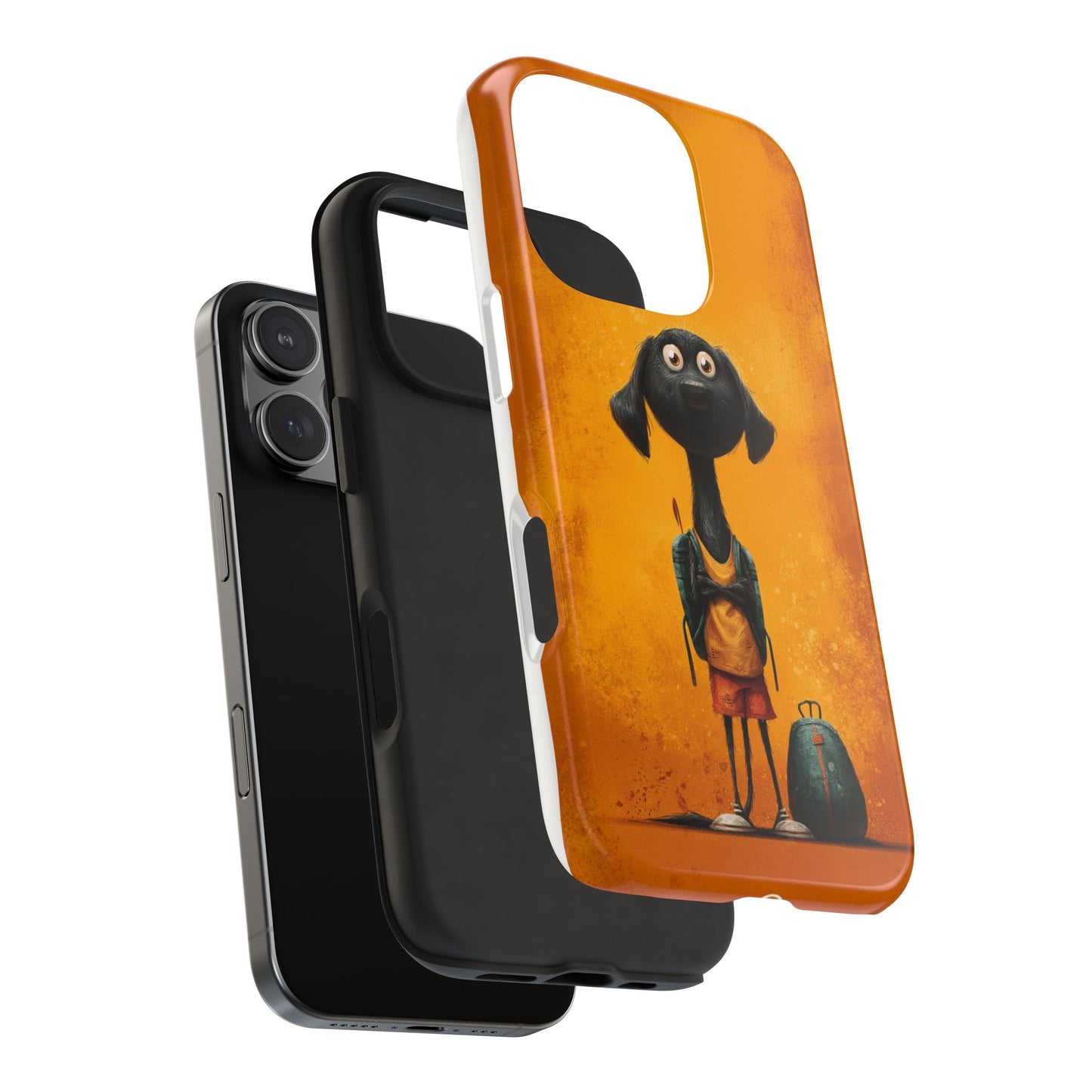 Cute Dog Art Tough Phone Case for Animal Lovers