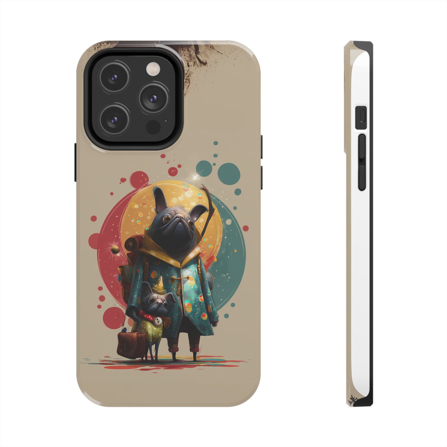 Whimsical Pet-Inspired Tough Phone Case - Perfect for Animal Lovers