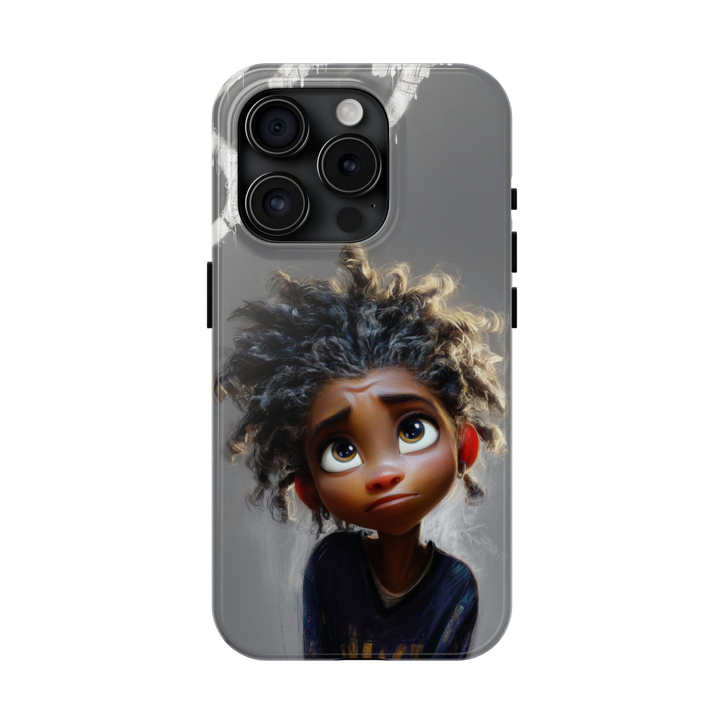 Whimsical Tough Phone Case - Artistic Design for Kids and Tweens