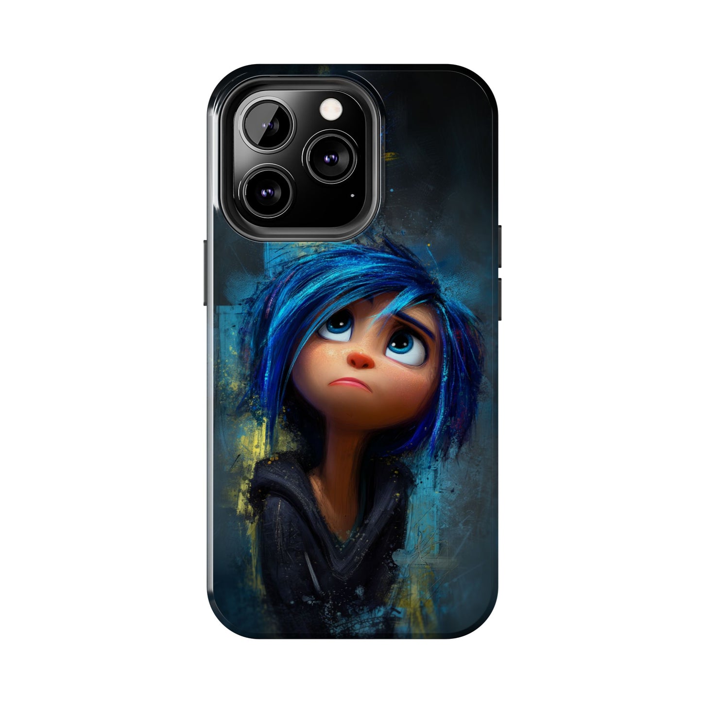Unique Artsy Tough Phone Case – Emotional Abstract Design for Creative Souls