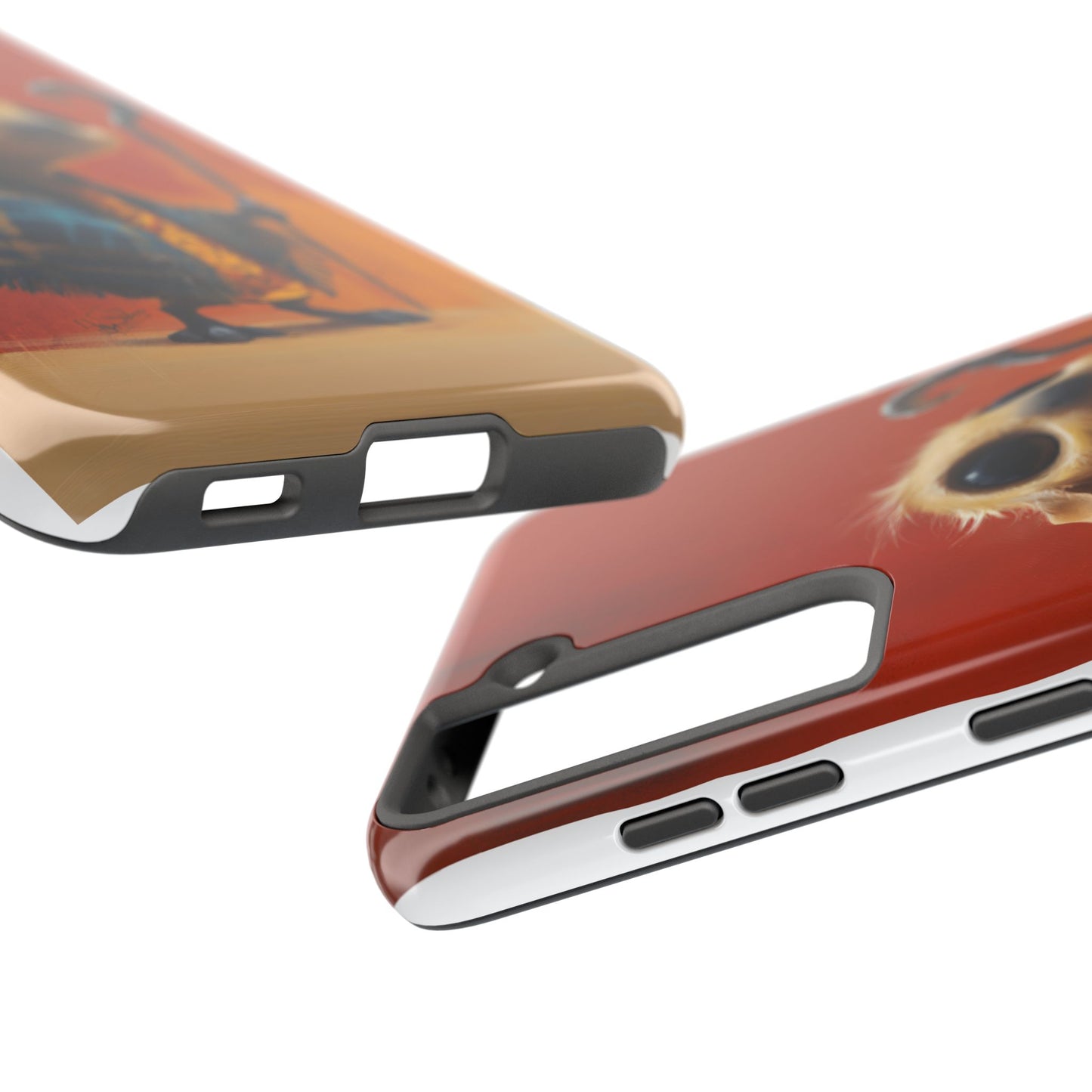 Whimsical Tough Phone Case - Cute Character Design for Kids & Adults
