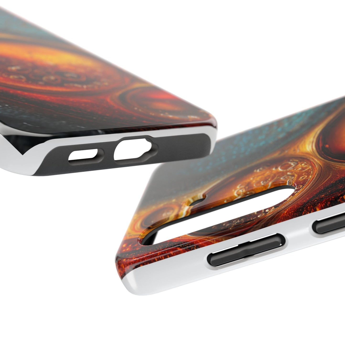Vibrant Abstract Tough Phone Case – Bubble Design for Ultimate Protection