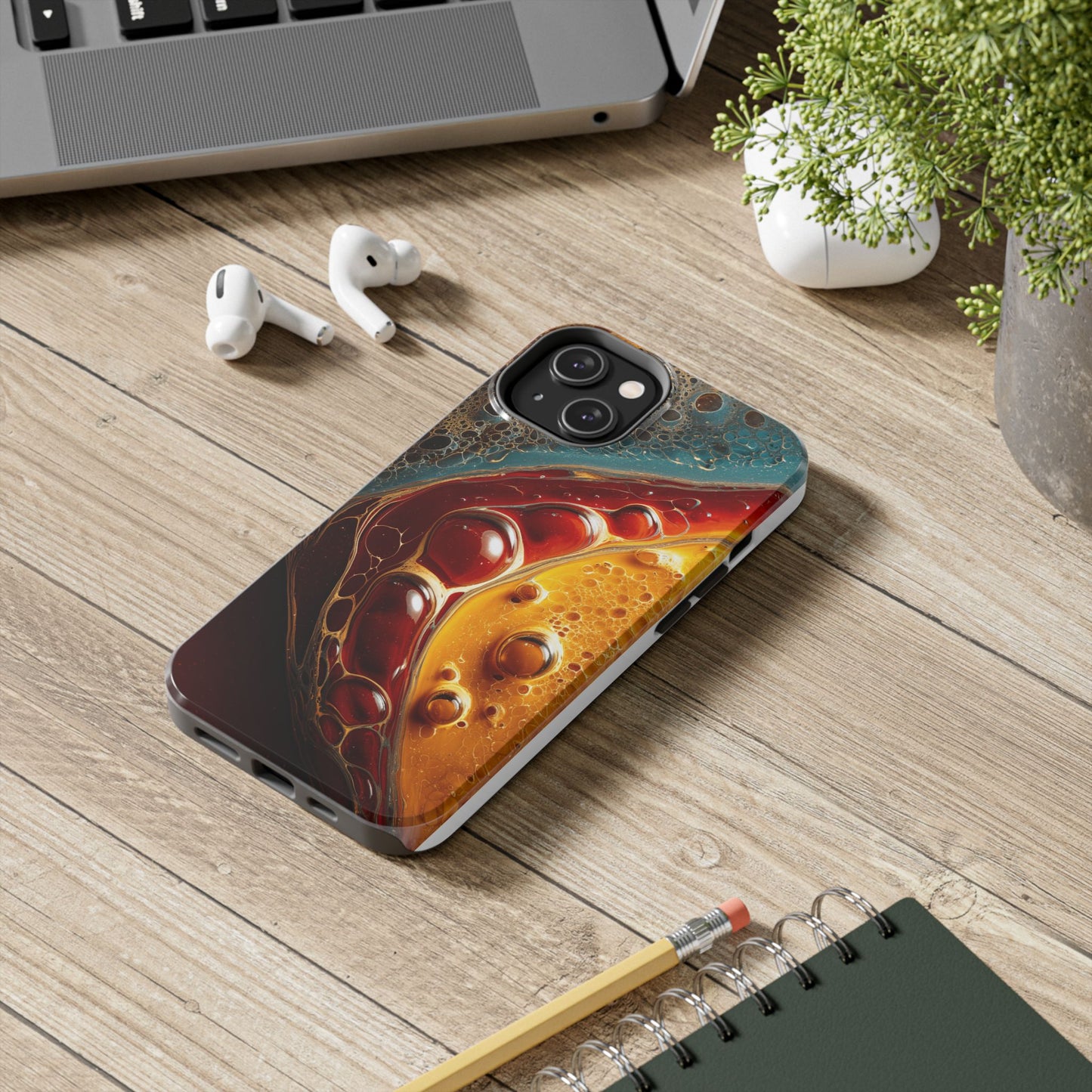 Vibrant Abstract Tough Phone Case - Colorful Protection for Your Device