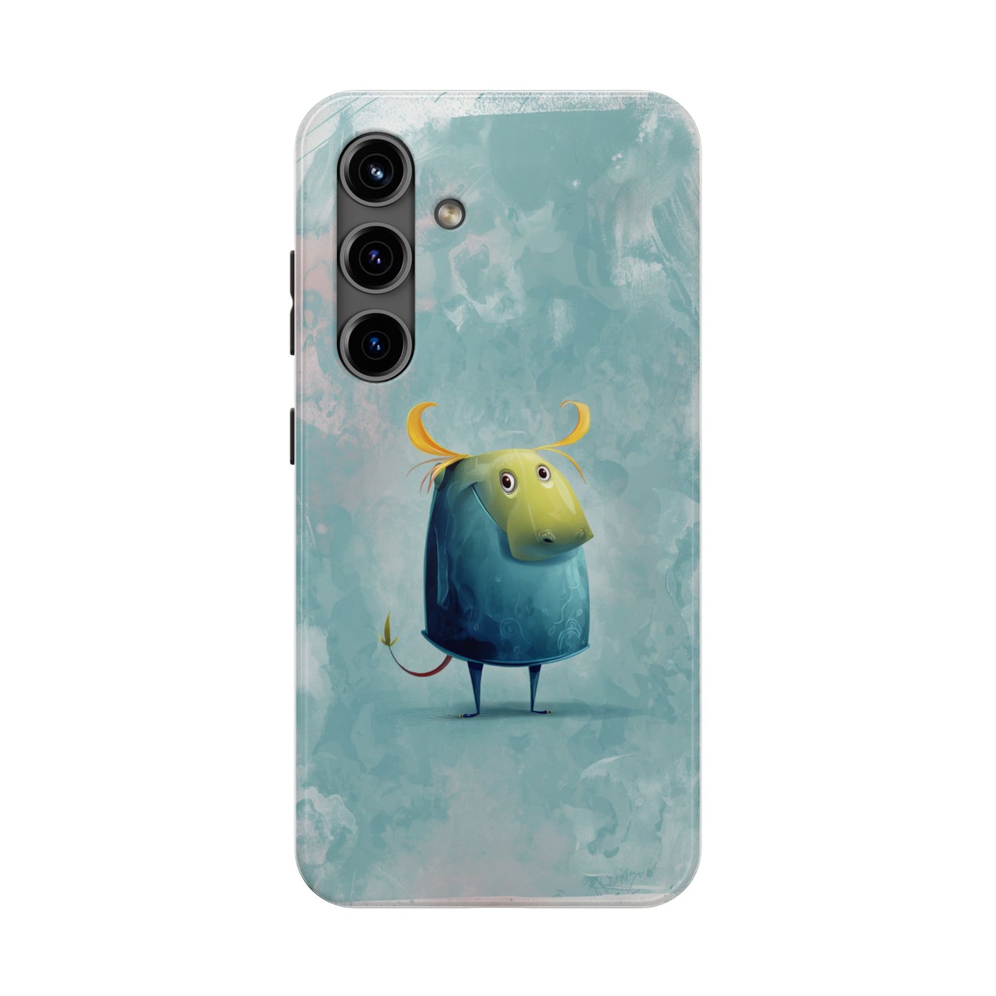 Cute Cartoon Bull Tough Phone Case - Durable & Fun Protection