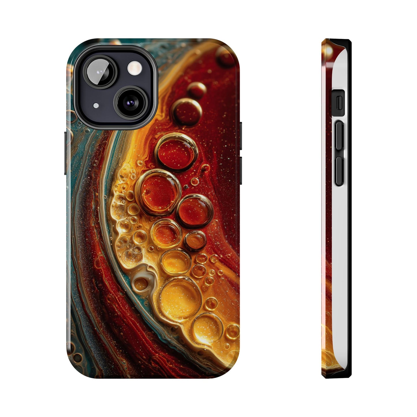 Artistic Tough Phone Case - Abstract Lava Design