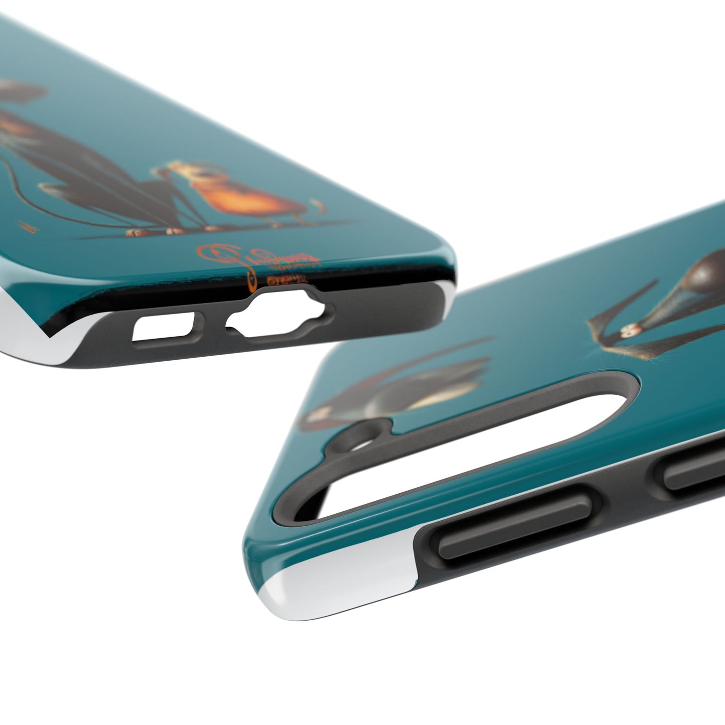 Whimsical Dog Art Tough Phone Case - Durable Protection for Pet Lovers