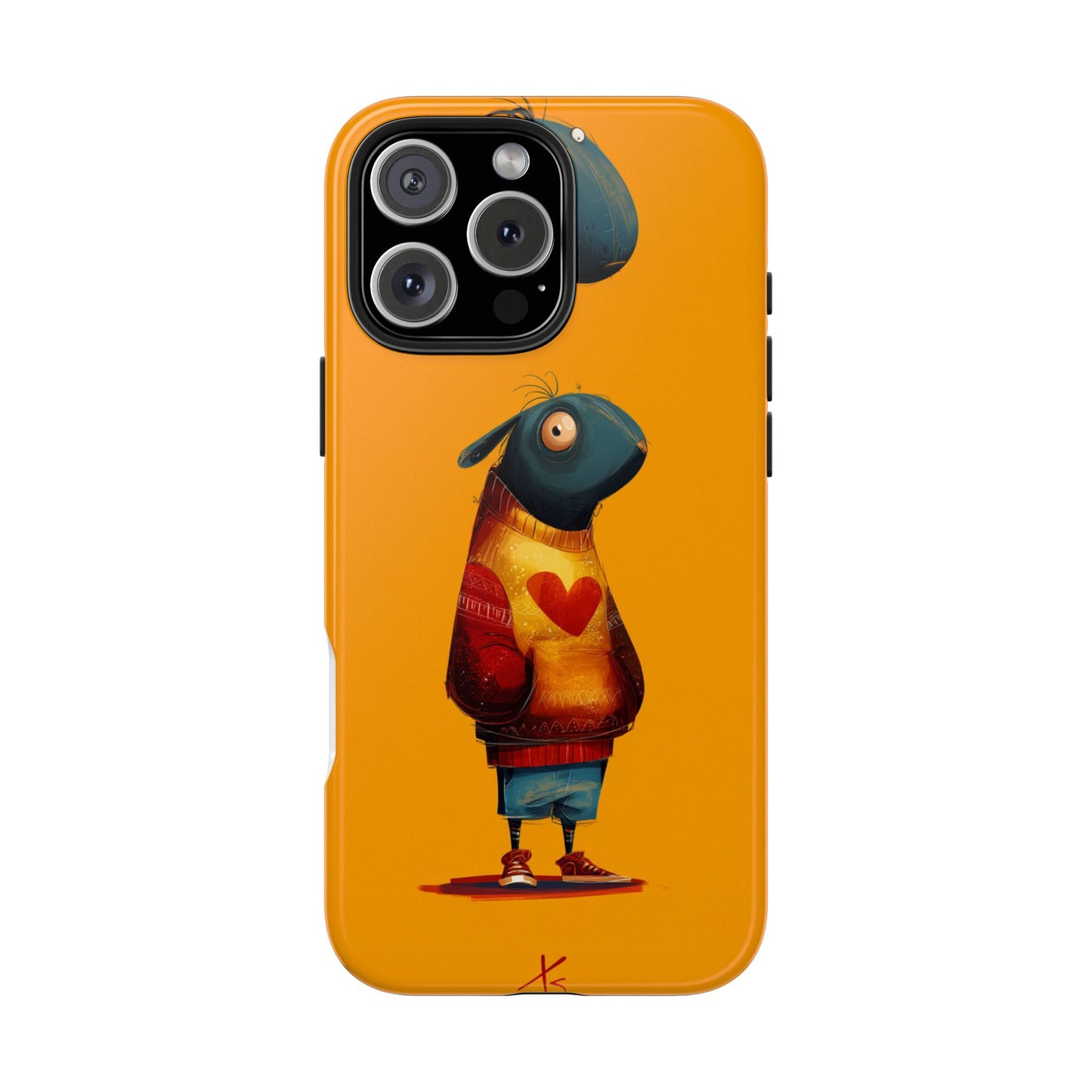Cute Cartoon Tough Phone Case - Whimsical Sheep Design