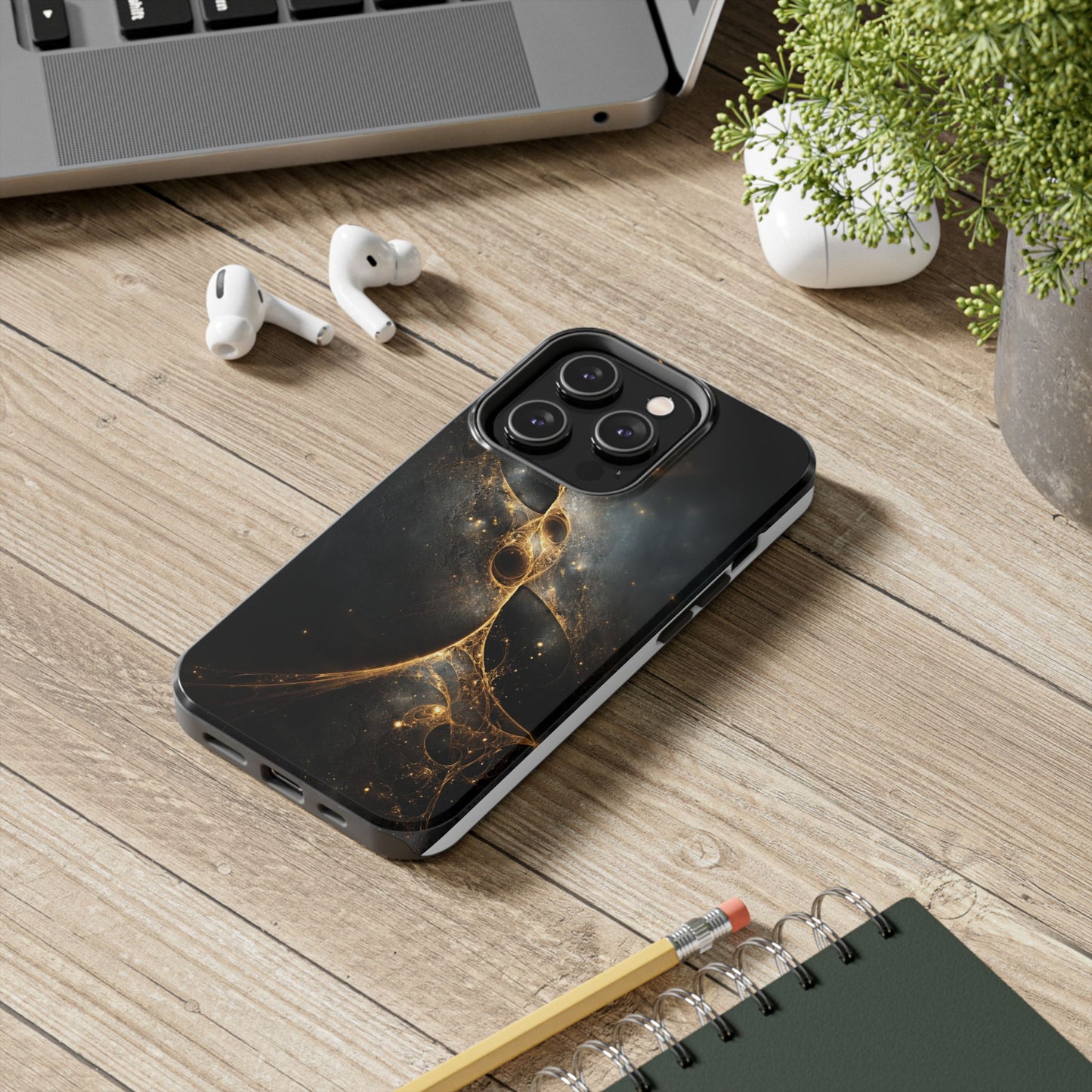 Galactic Elegance Tough Phone Case - Premium Protection for Cosmic Lovers