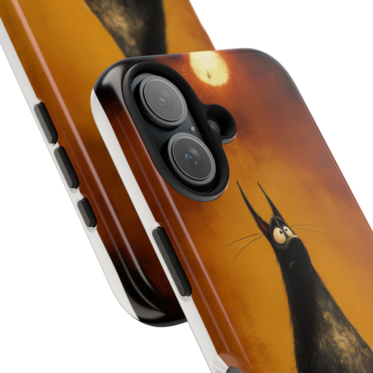 Whimsical Tough Phone Cases - Cat & Dog Design