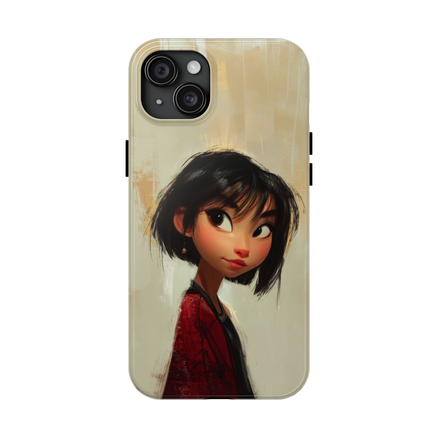 Artistic Tough Phone Case - Cute Character Design for Kids and Teens