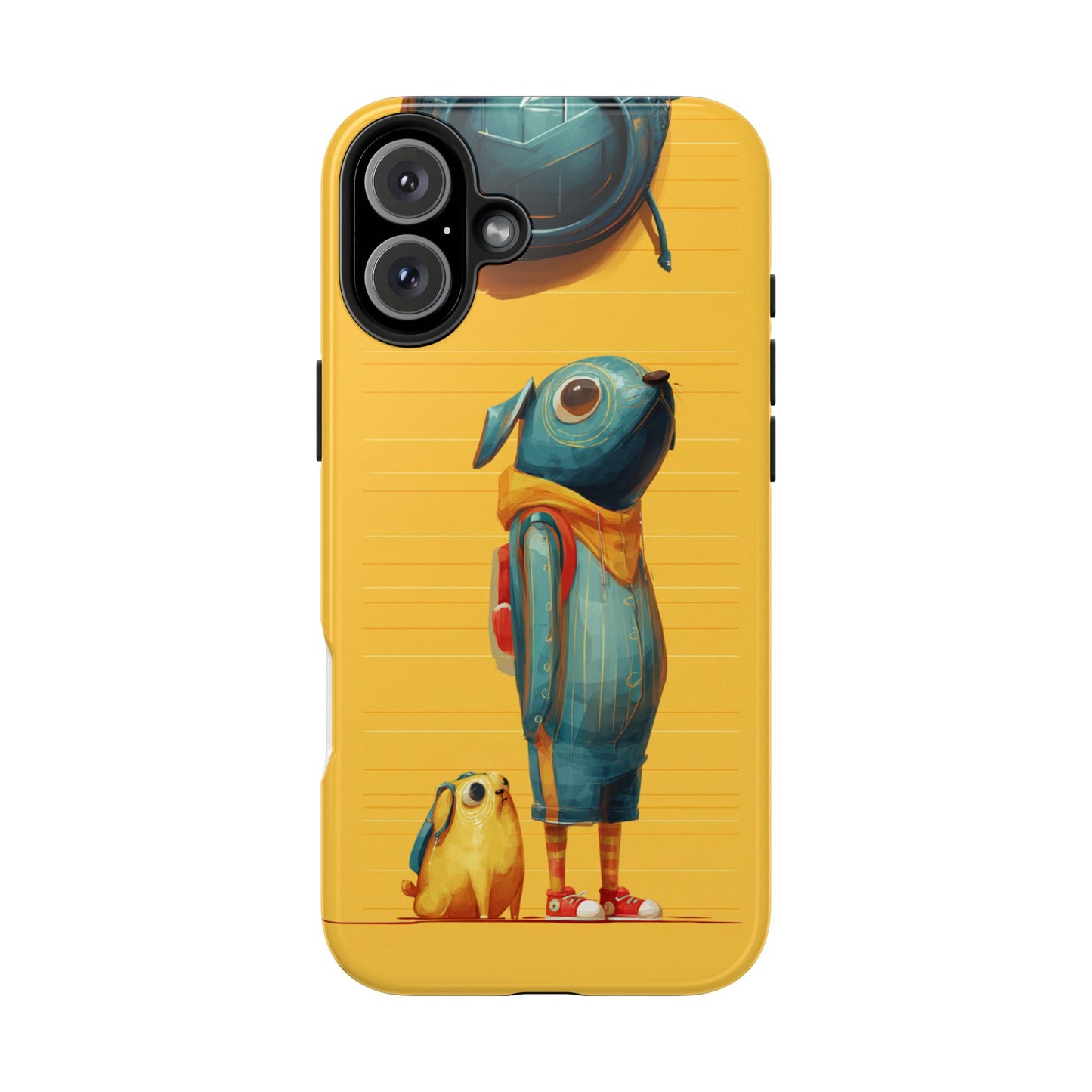 Colorful Animal Art Tough Phone Case - Perfect for Pet Lovers & Kids