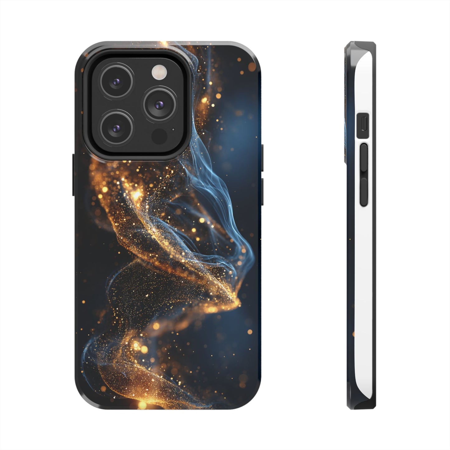 Elegant Gold Swirl Tough Phone Case – Durable & Stylish Protection for Your Device
