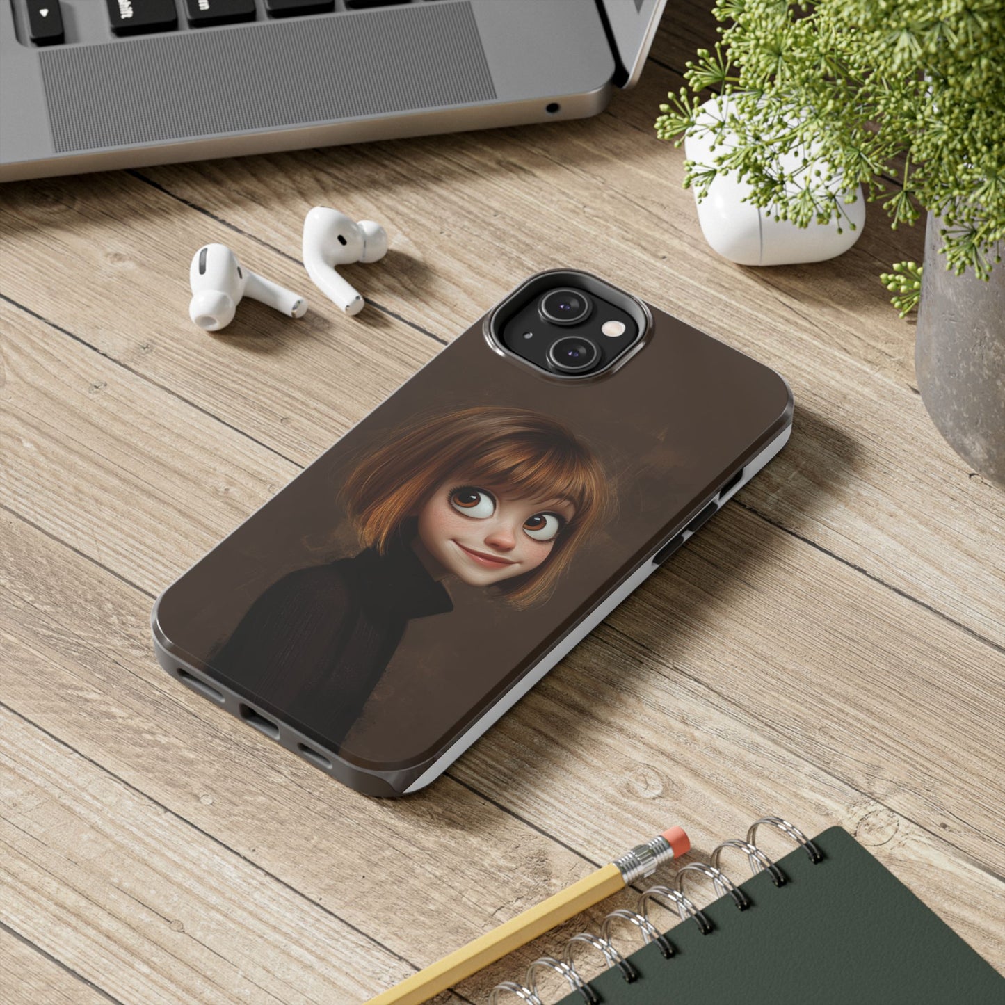 Cute Cartoon Character Tough Phone Case - Durable & Stylish Protection