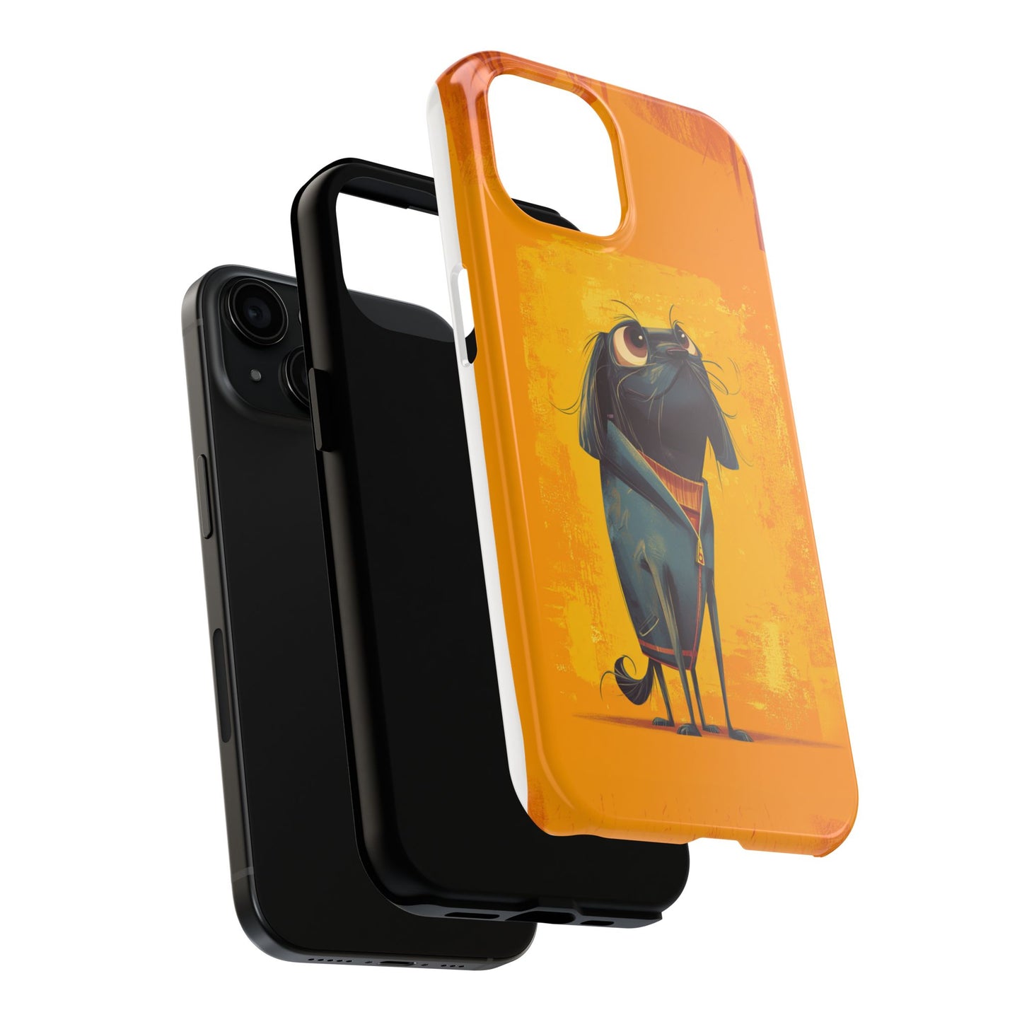 Fun Dog Art Tough Phone Case - Durable Pet Lover Gift