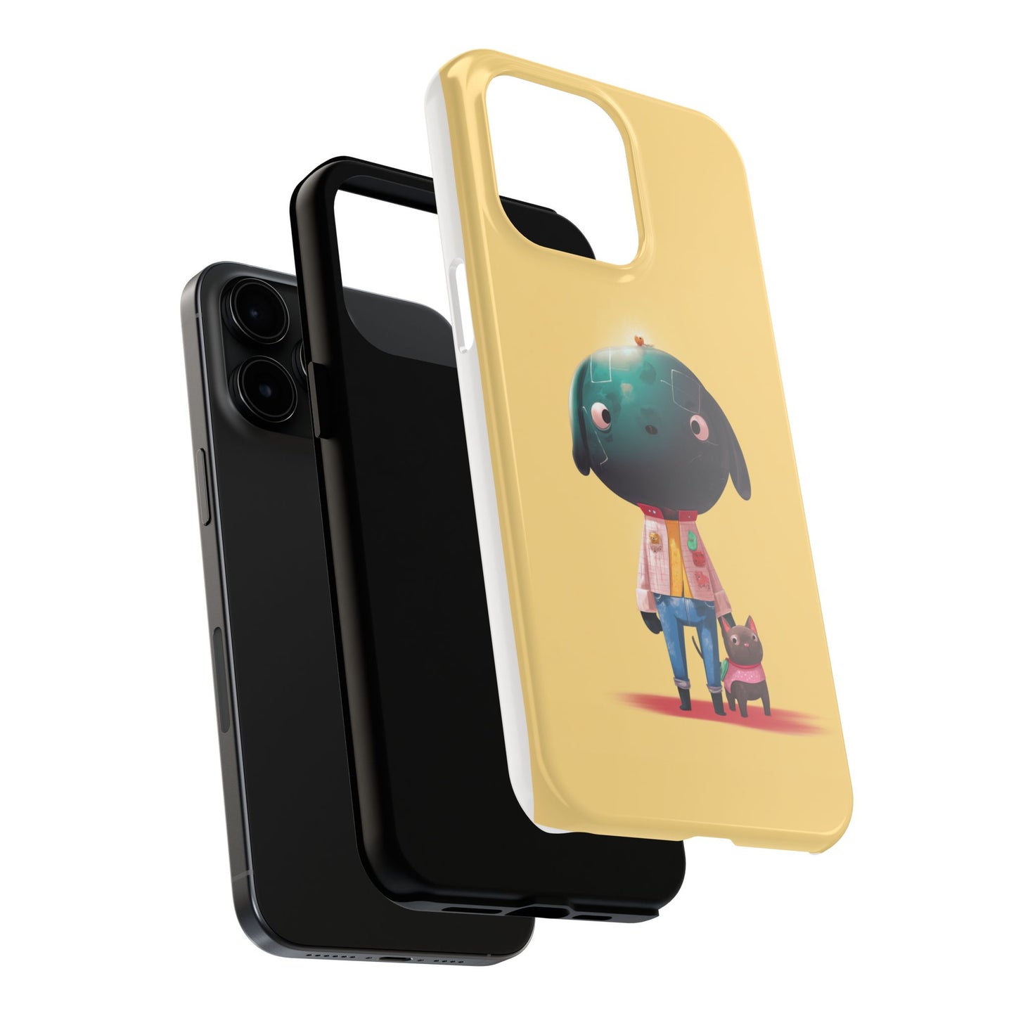 Cute Dog-Themed Tough Phone Cases for Pet Lovers - Durable Protection & Whimsical Design