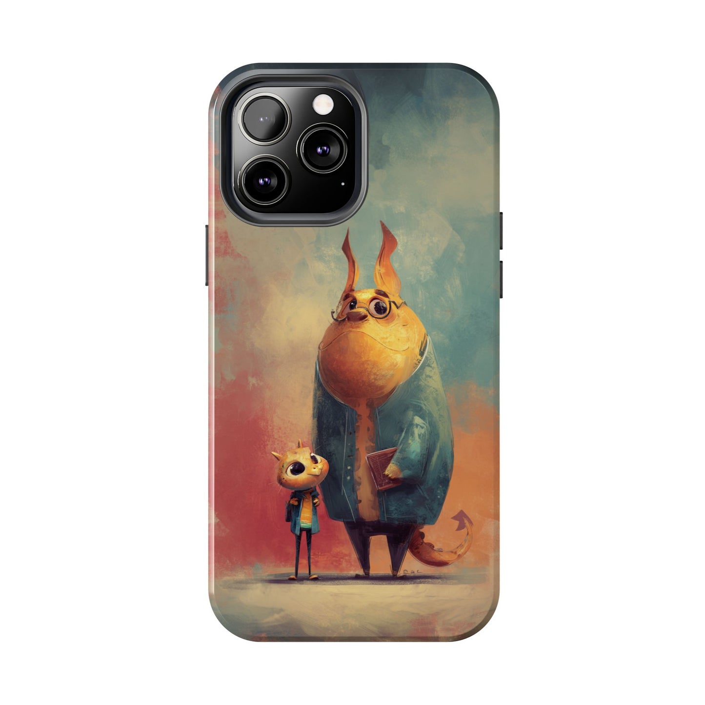 Animal Art Tough Phone Cases, Cute Character Phone Protector, Unique Cartoon Phone Cover, Fun Gift for Kids, Birthday or Holiday Present