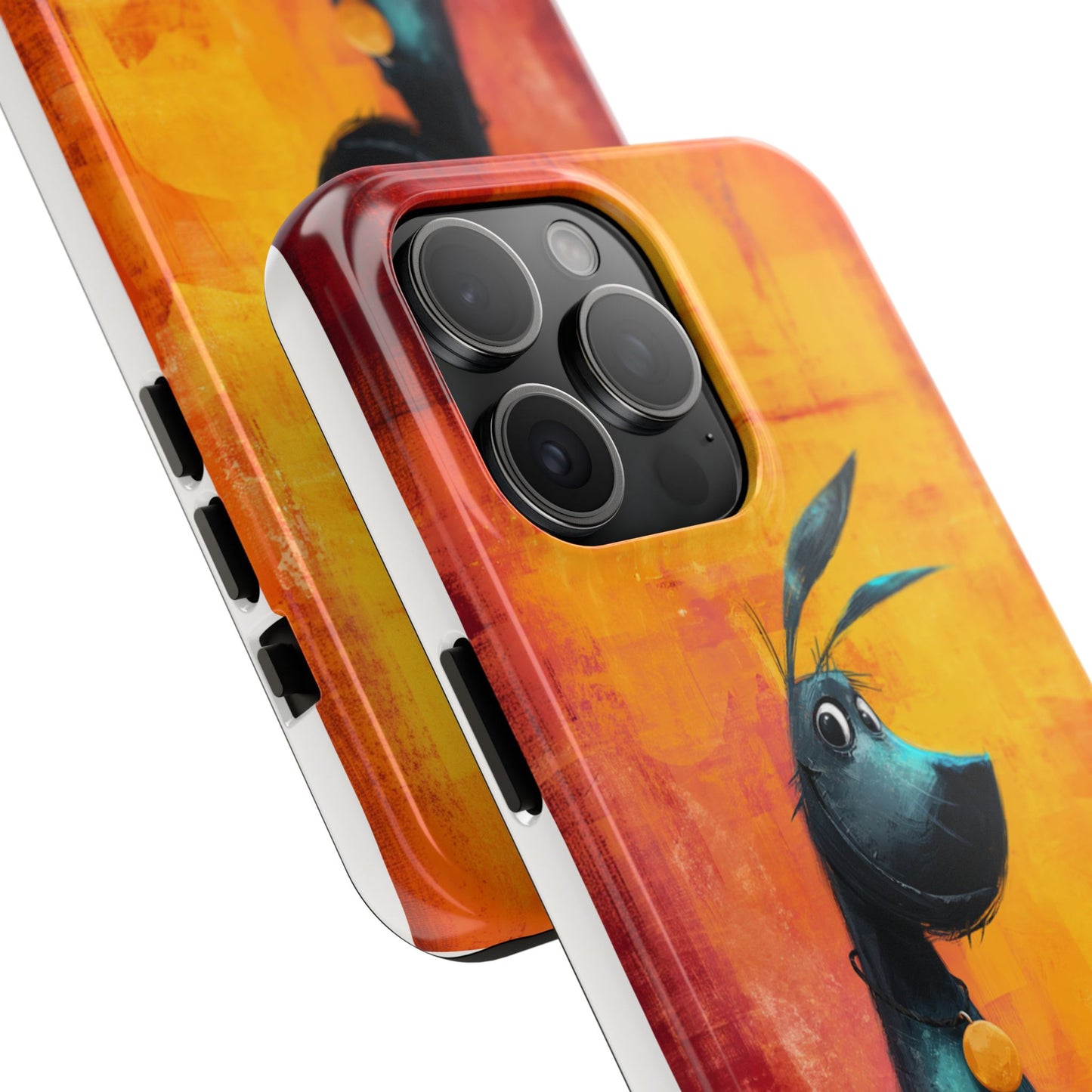 Colorful Dog & Cat Tough Phone Case – Fun Pet Lover Accessory