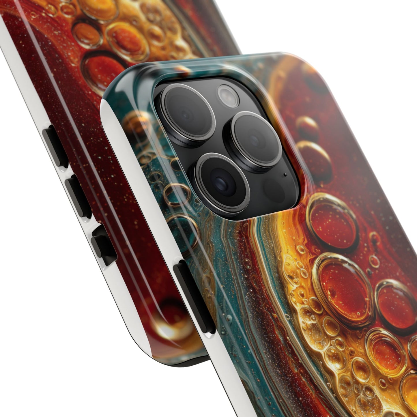 Artistic Tough Phone Case - Abstract Lava Design