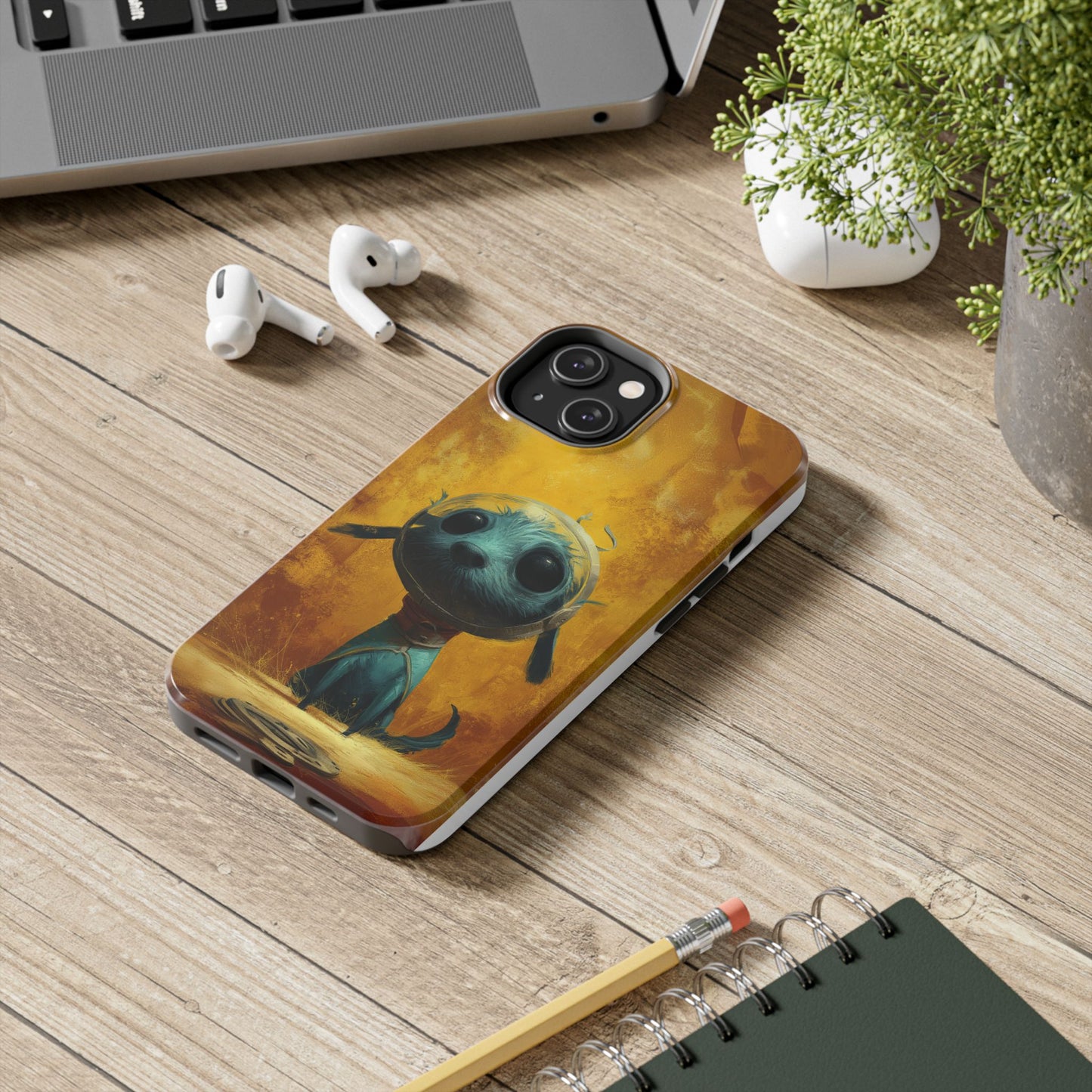 Cute Dog Art Tough Phone Case - Stylish & Protective