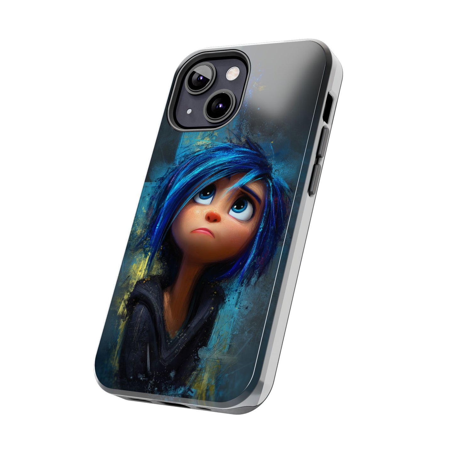 Unique Artsy Tough Phone Case – Emotional Abstract Design for Creative Souls