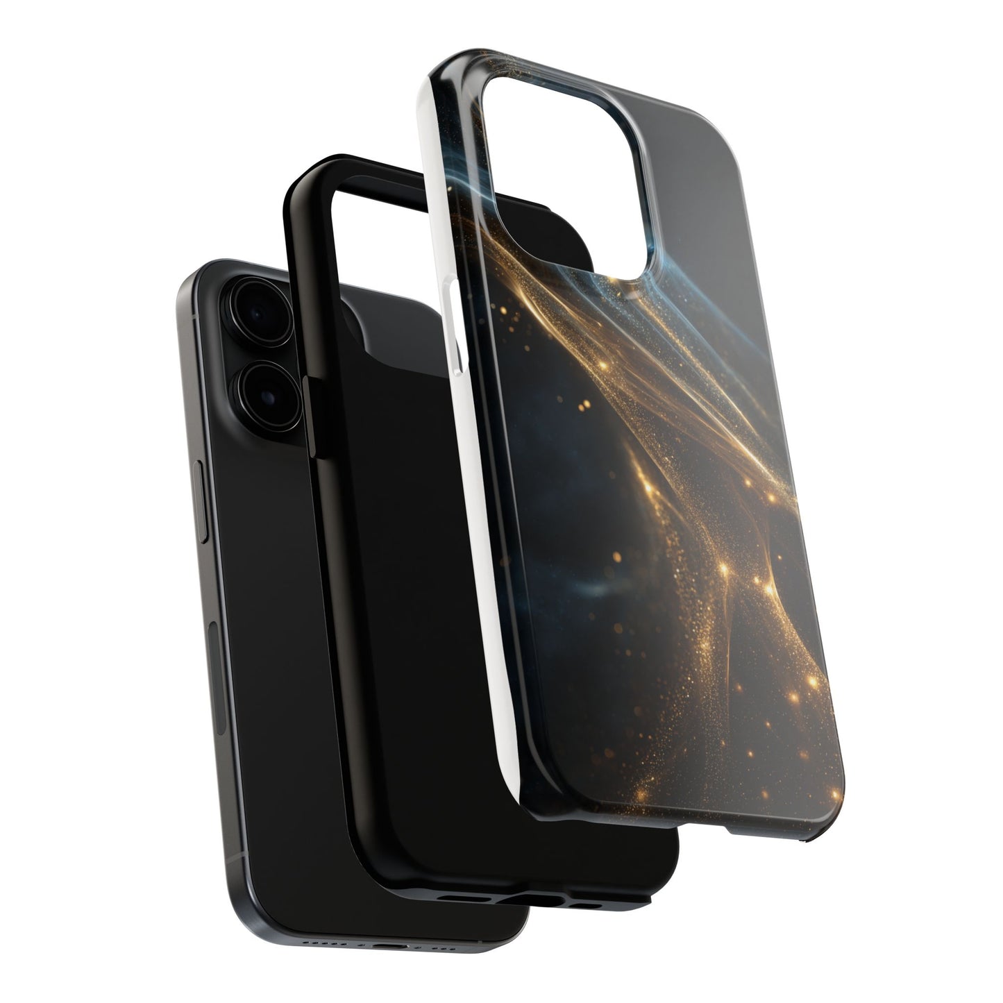 Stunning Gold Swirl Tough Phone Case - Stylish Protection with Elegance