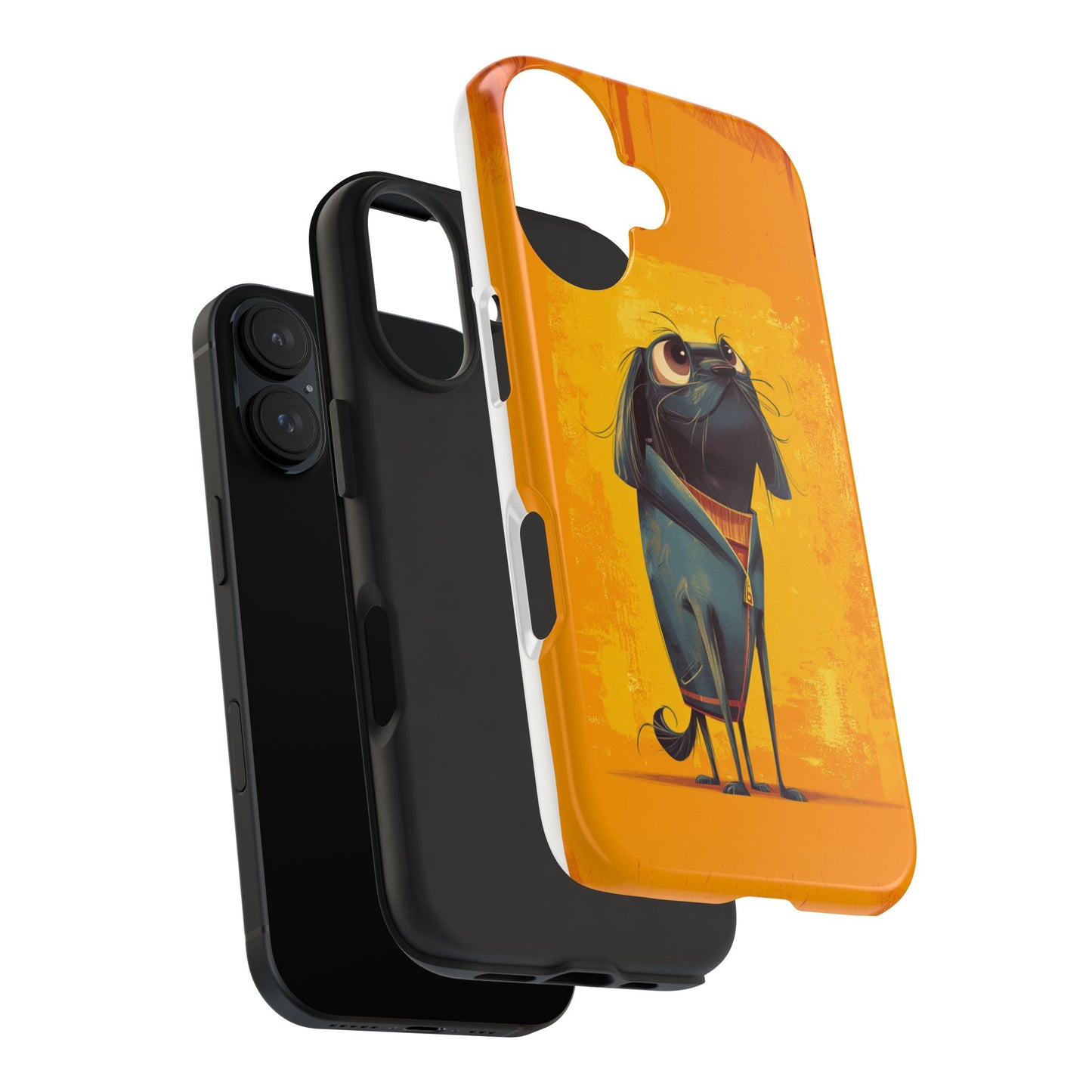 Fun Dog Art Tough Phone Case - Durable Pet Lover Gift
