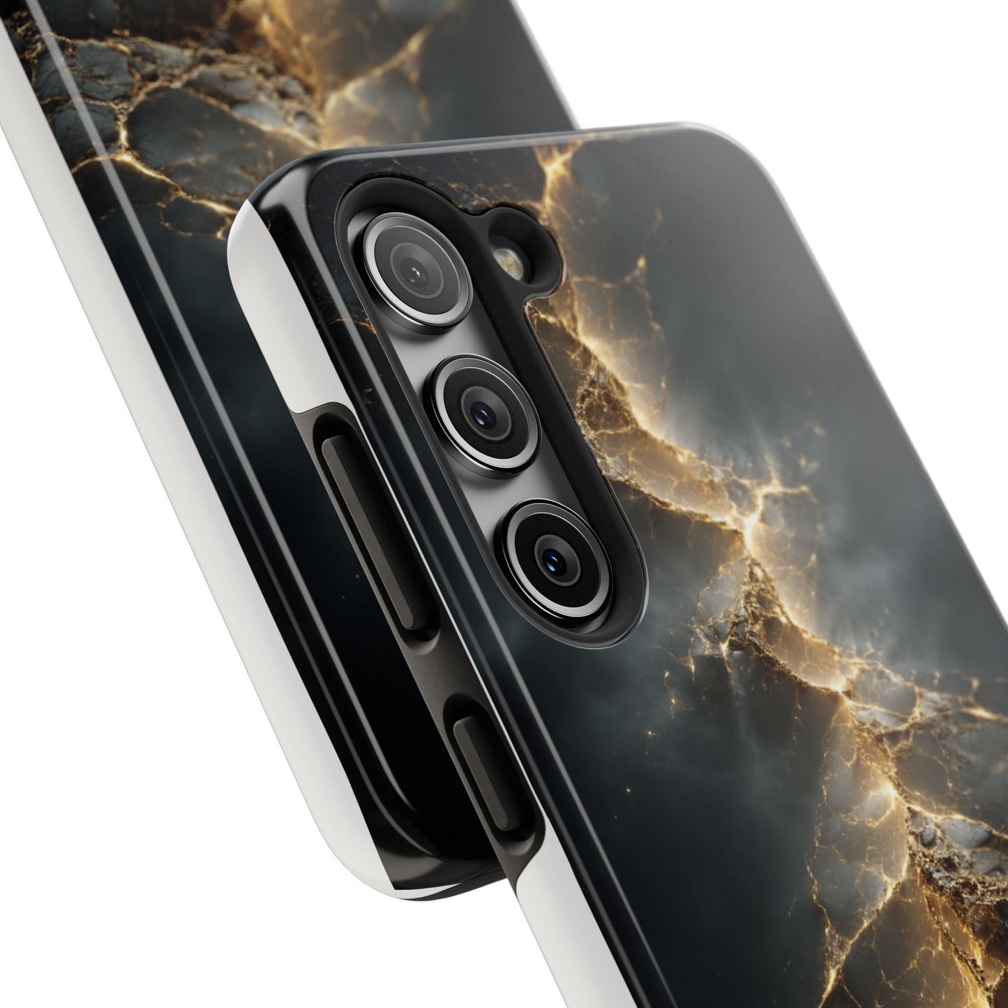 Majestic Marble Phone Case - Tough Protective Cover with Gold Veins
