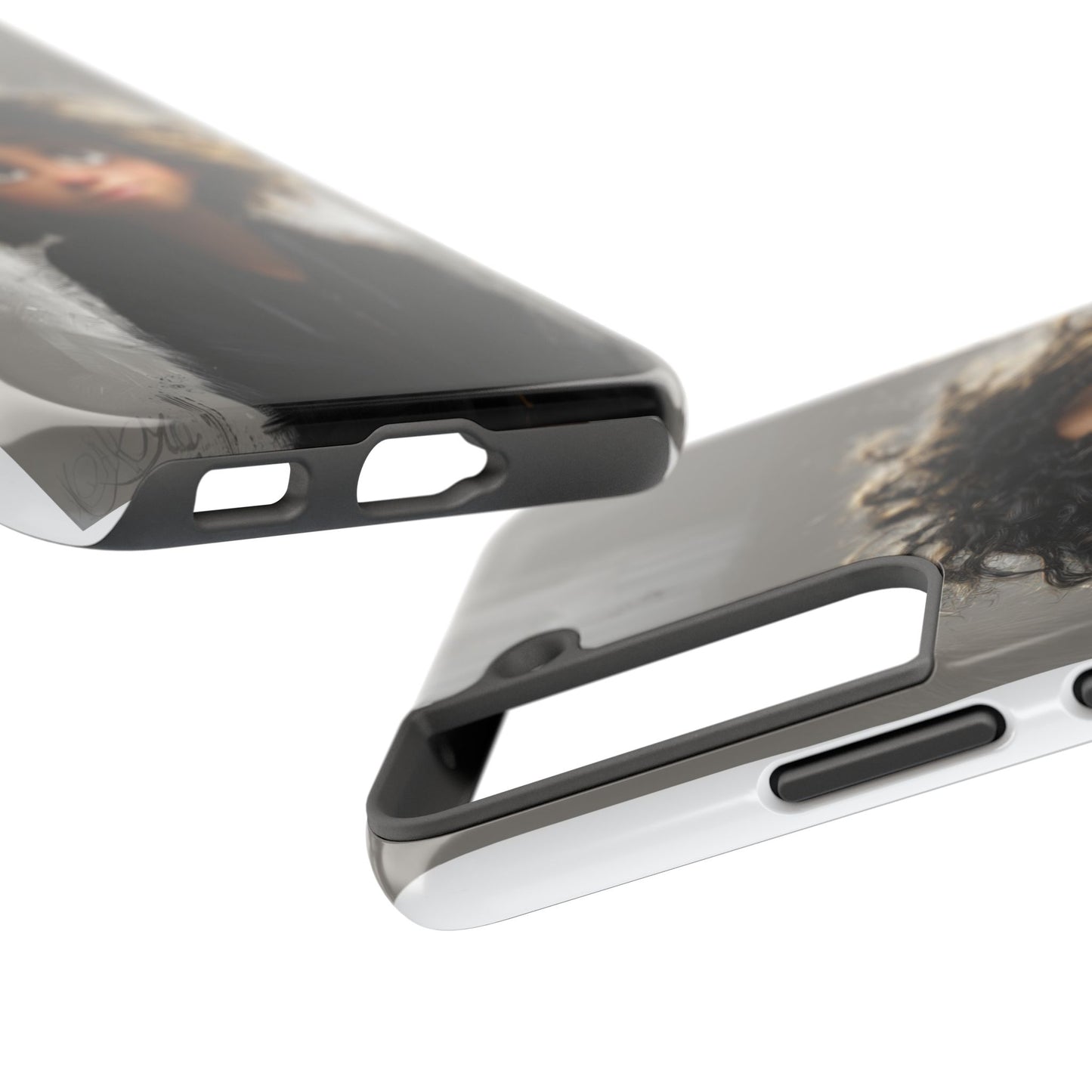Artistic Tough Phone Case - Unique Character Design for Creative Souls