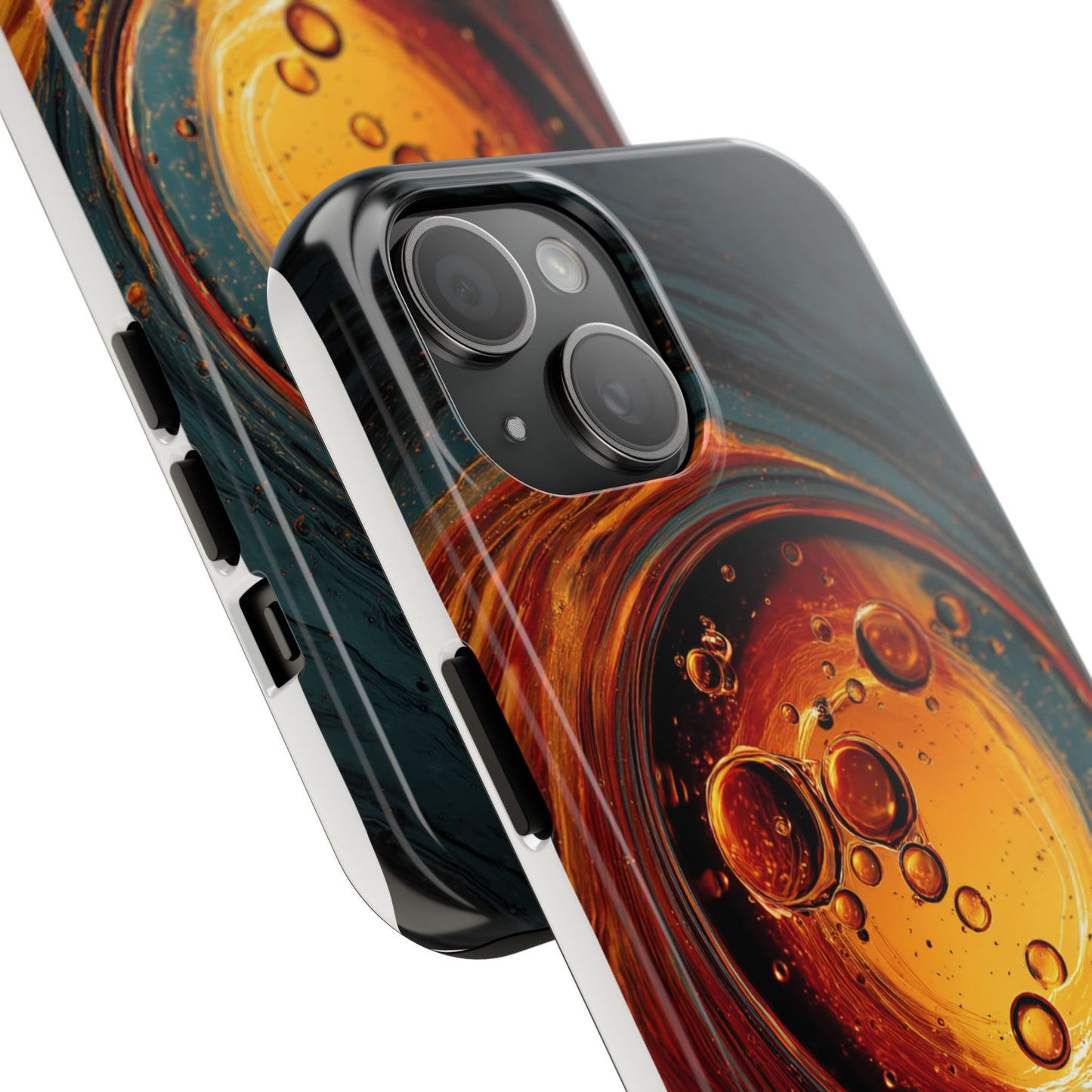 Vibrant Abstract Phone Case with Bubble Design - Tough & Stylish