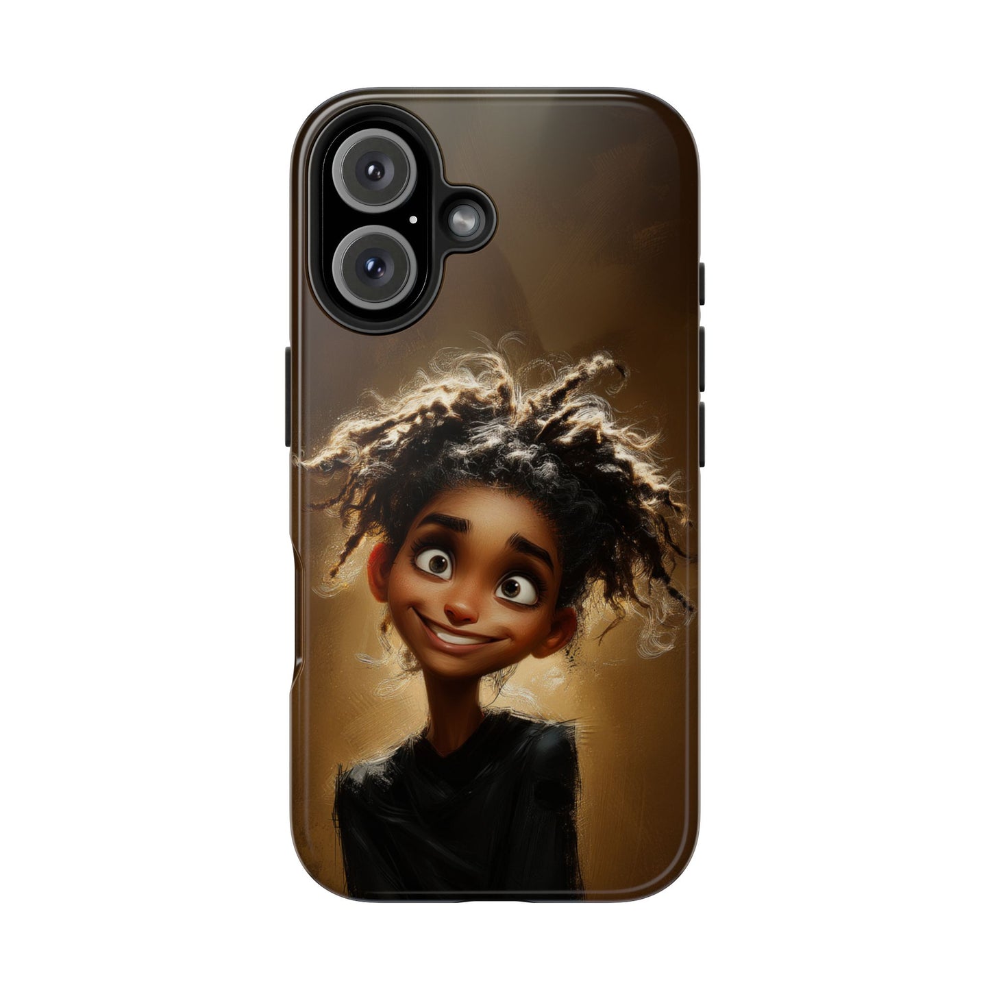 Whimsical Tough Phone Case with Playful Character Design