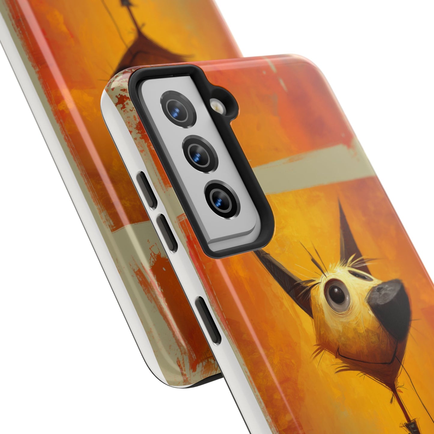 Whimsical Dog Art Tough Phone Case - Fun & Stylish Pet Lover Gift