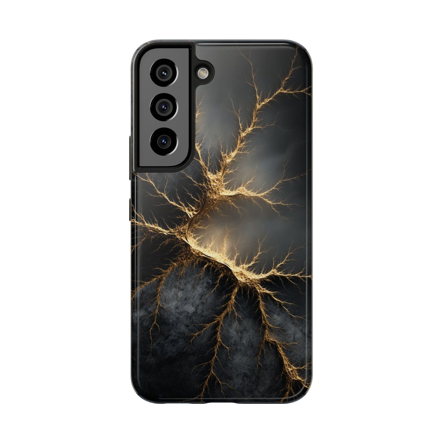 Electric Lightning Tough Phone Case - Durable Protection with Striking Design