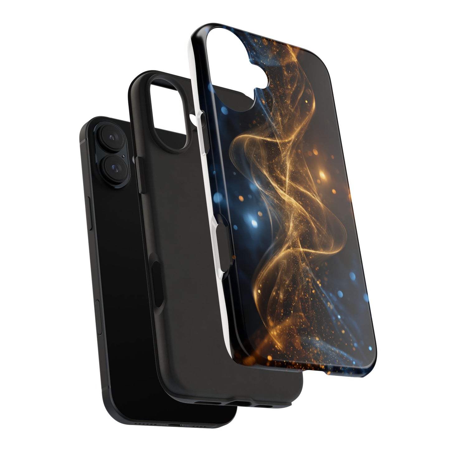 Stylish Tough Phone Cases with Sparkling Swirls Design