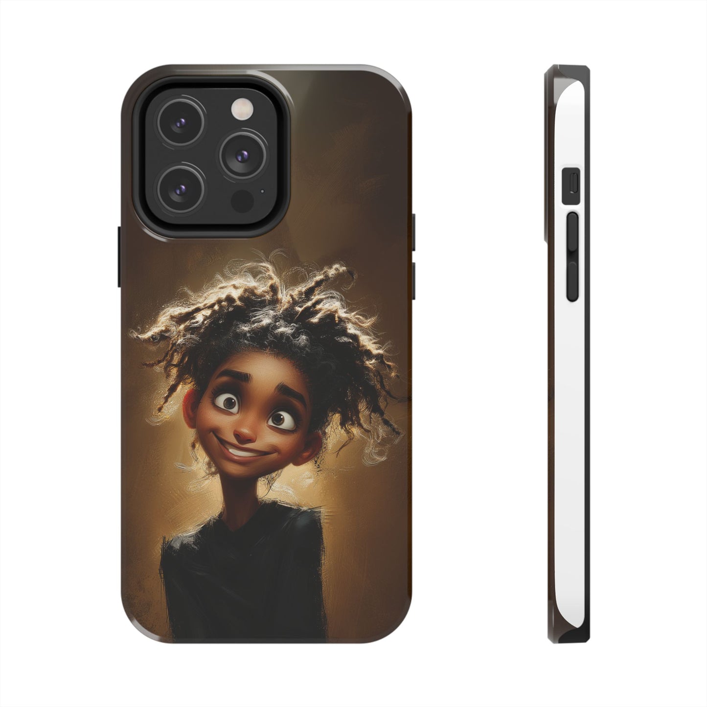 Whimsical Tough Phone Case with Playful Character Design