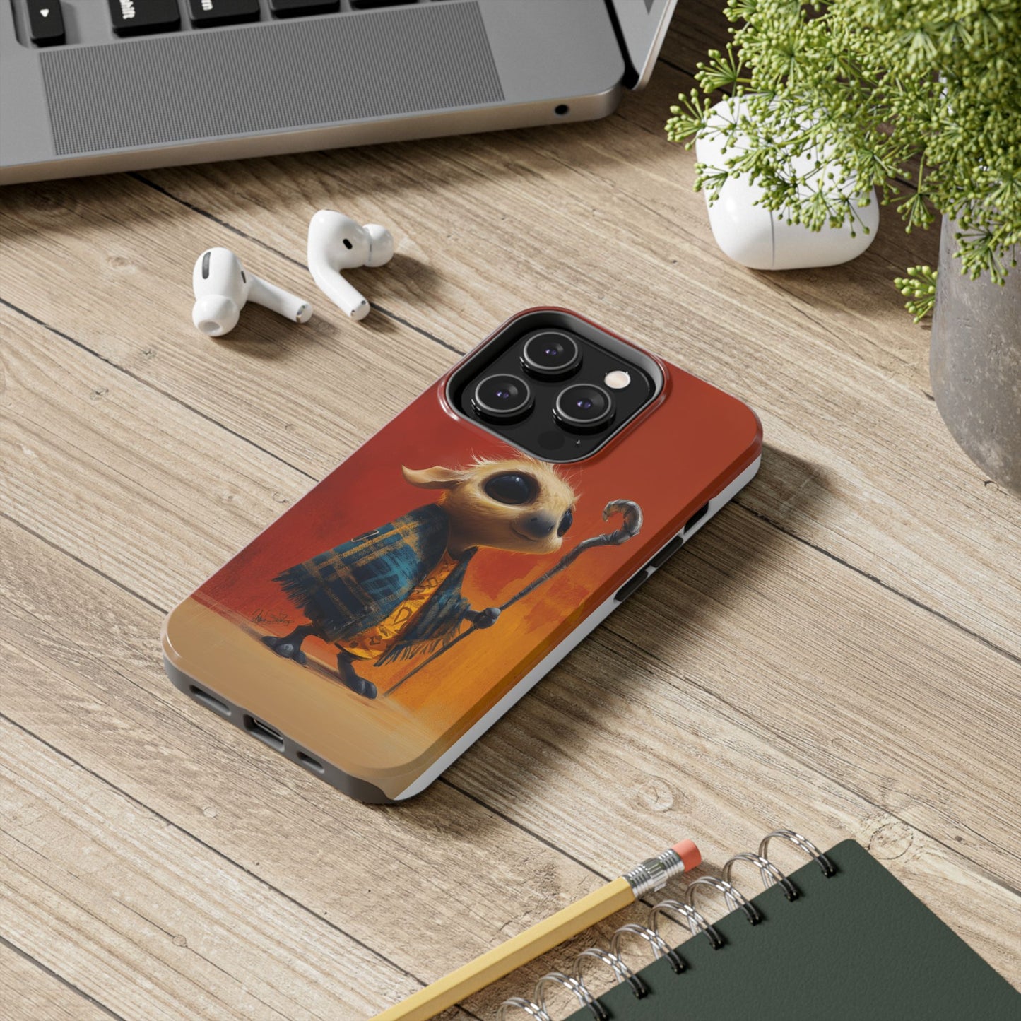 Whimsical Tough Phone Case - Cute Character Design for Kids & Adults