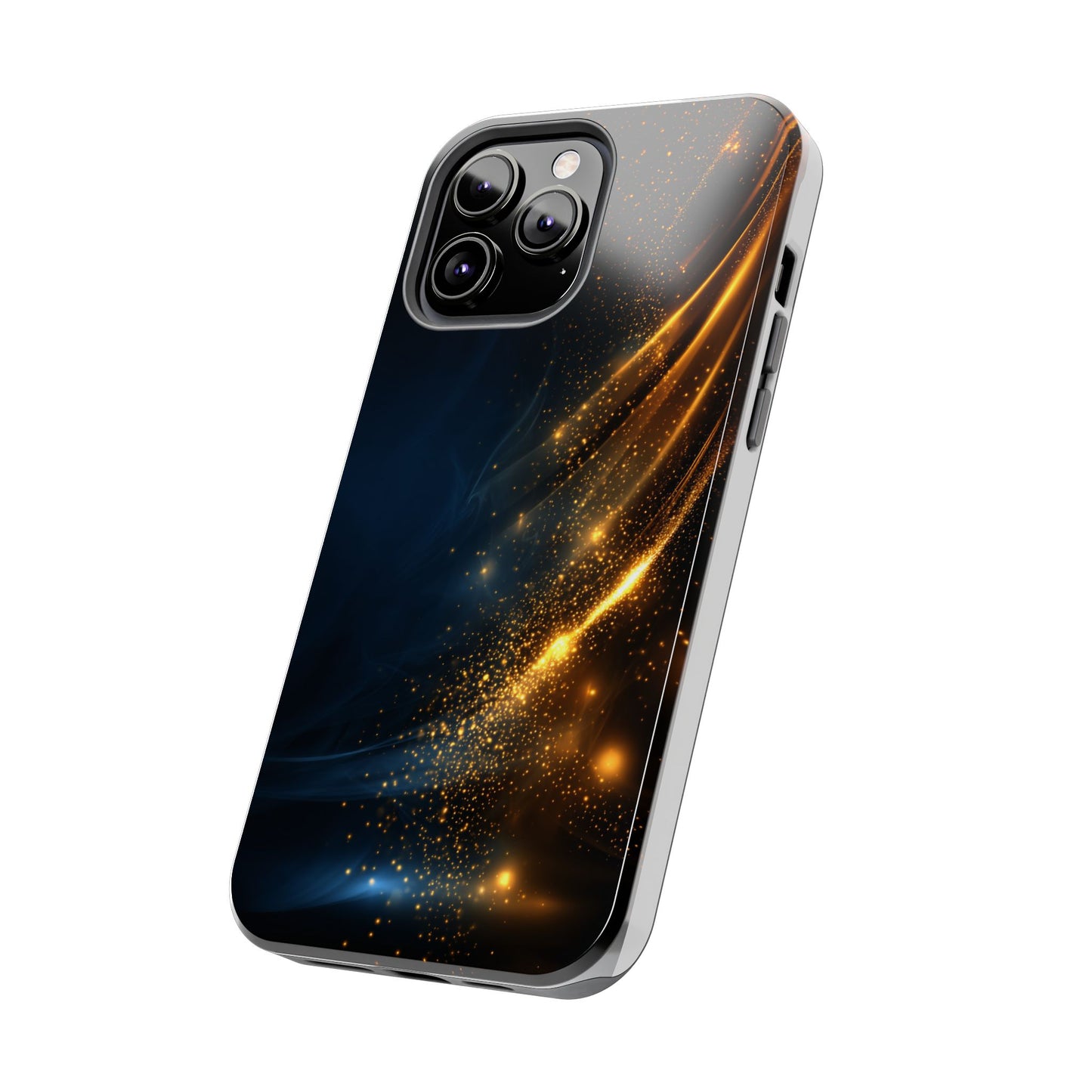 Galaxy Glitter Tough Phone Case - Shockproof Protection for iPhone