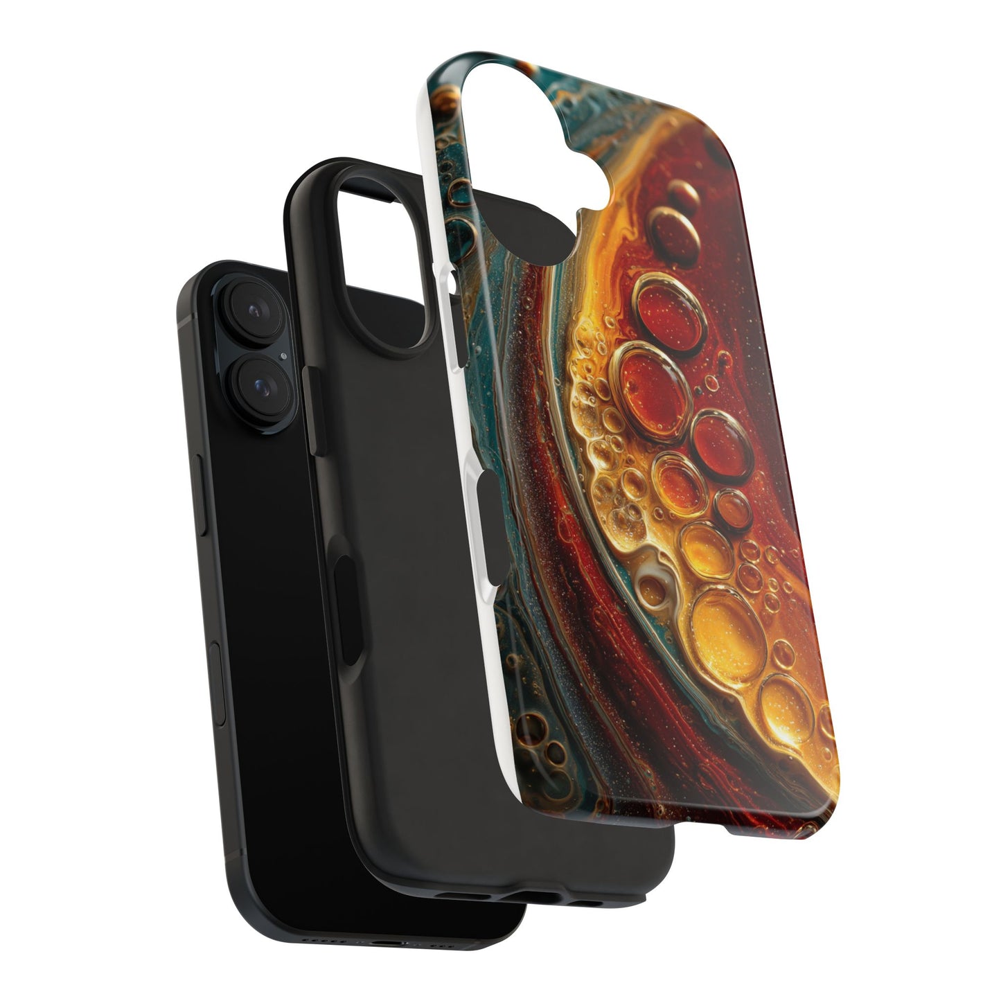 Artistic Tough Phone Case - Abstract Lava Design