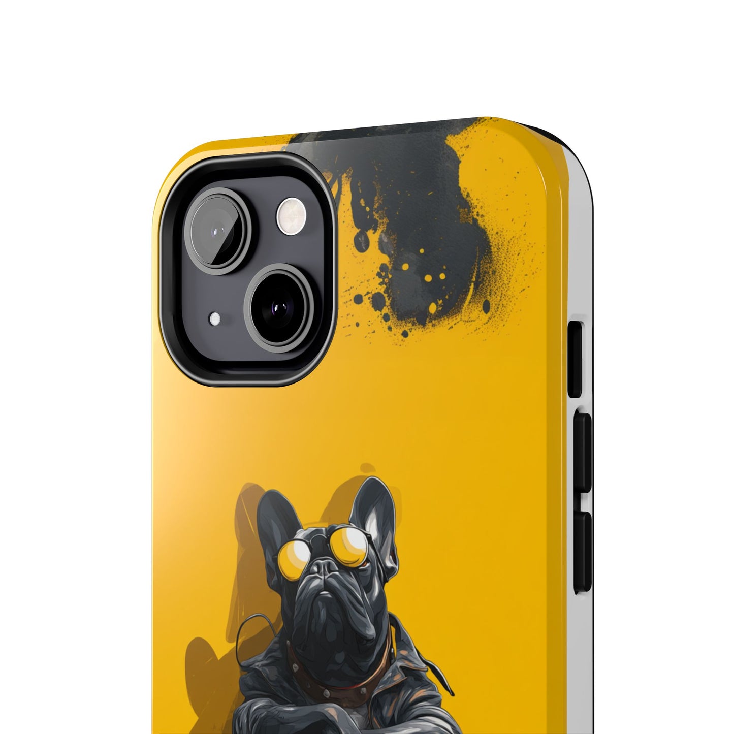 Rebellious Dog with Guitar Tough Phone Case – Wearable Art for Pet & Music Lovers