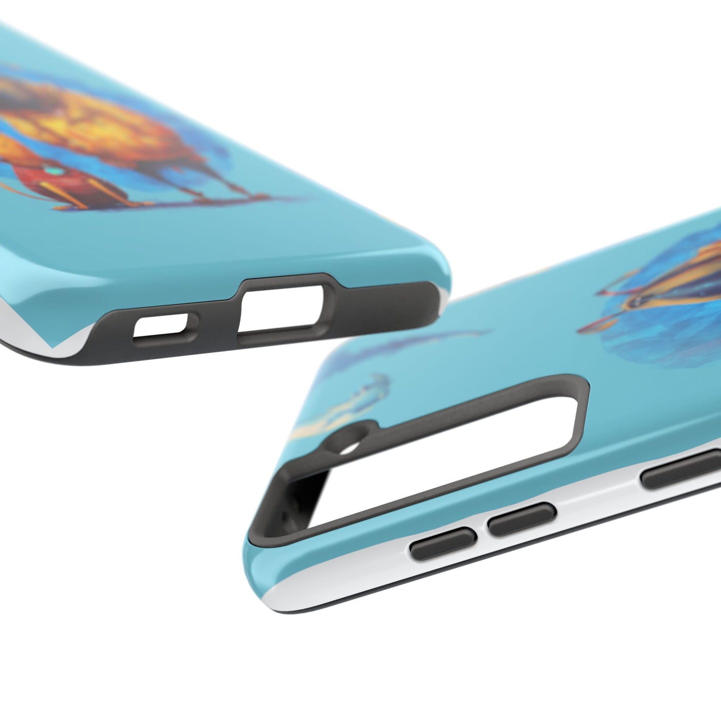 Whimsical Dog-Themed Tough Phone Case for Pet Lovers