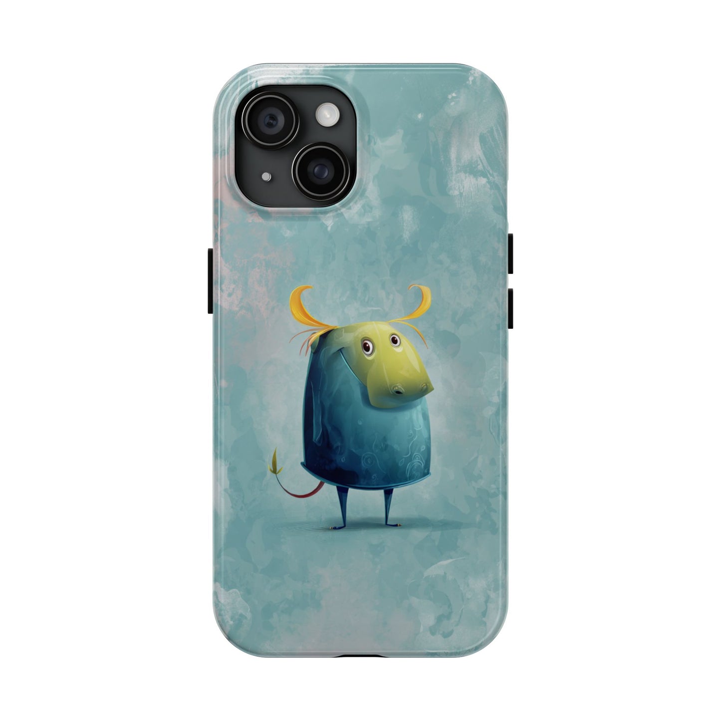 Cute Cartoon Bull Tough Phone Case - Durable & Fun Protection