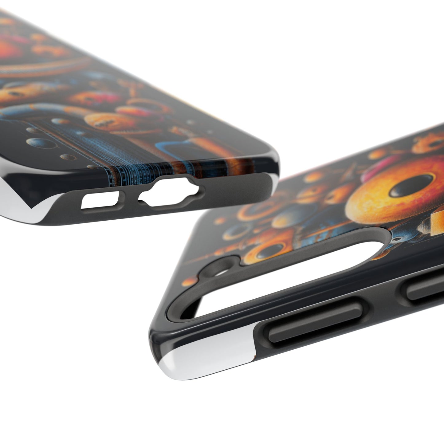Unique Tough Phone Case with Abstract Art Design